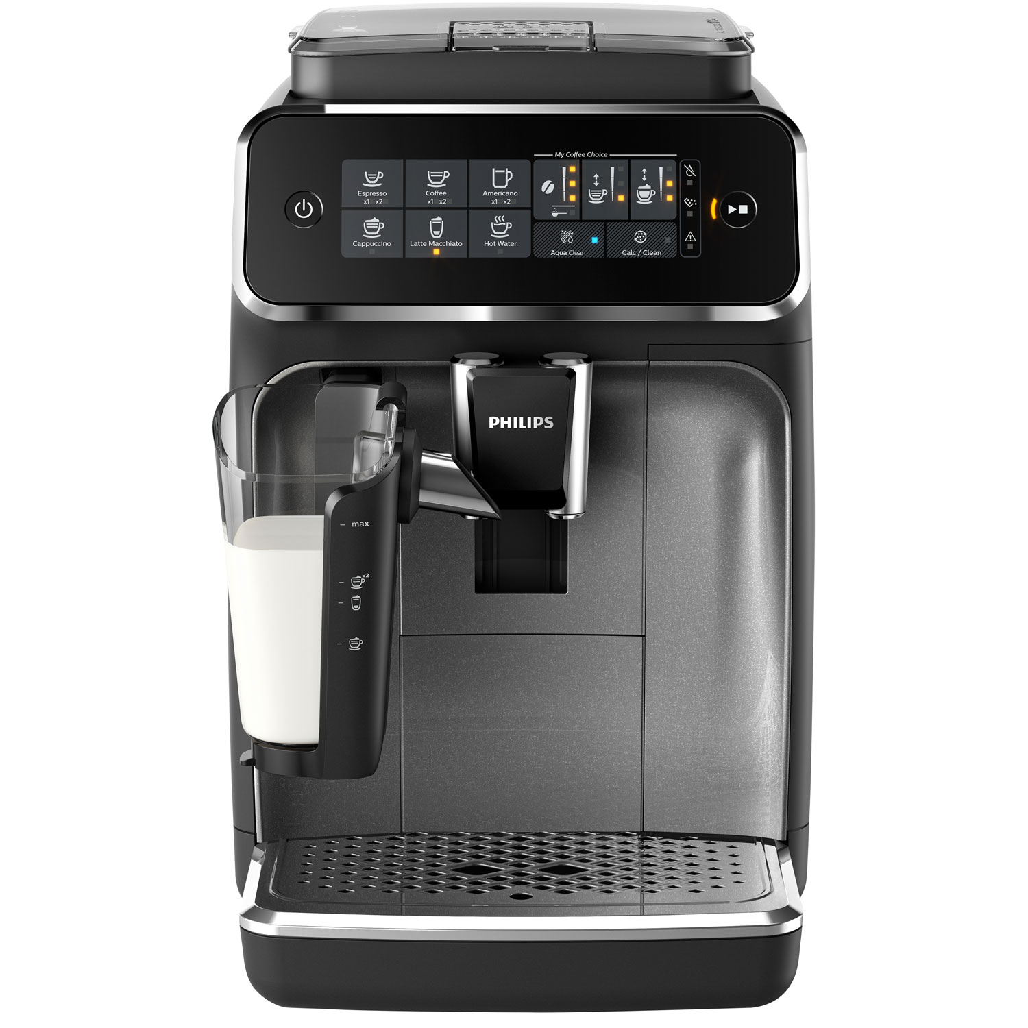 Philips 3200 Automatic Espresso Machine with LatteGo Milk Frother - Stainless Steel
