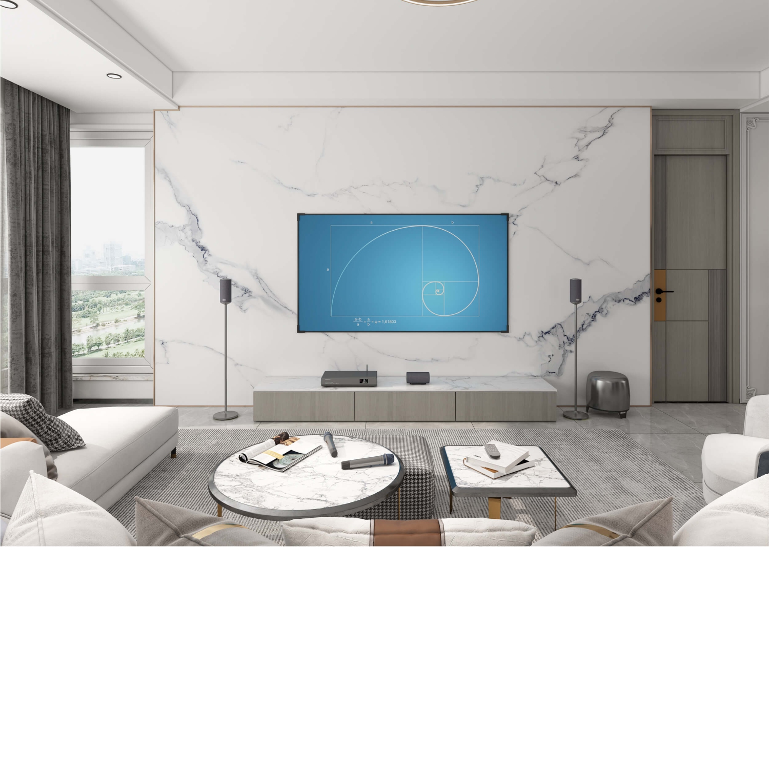 RESONIC – SYSTÈME DE HAUT-PARLEURS KARAOKÉ ET DE CINÉMA MAISON 4K PK-510 5,1CH, OPTIQUE/COAXIAL, HDMI, ARC, REFELIATOR, Prise en charge de Dolby