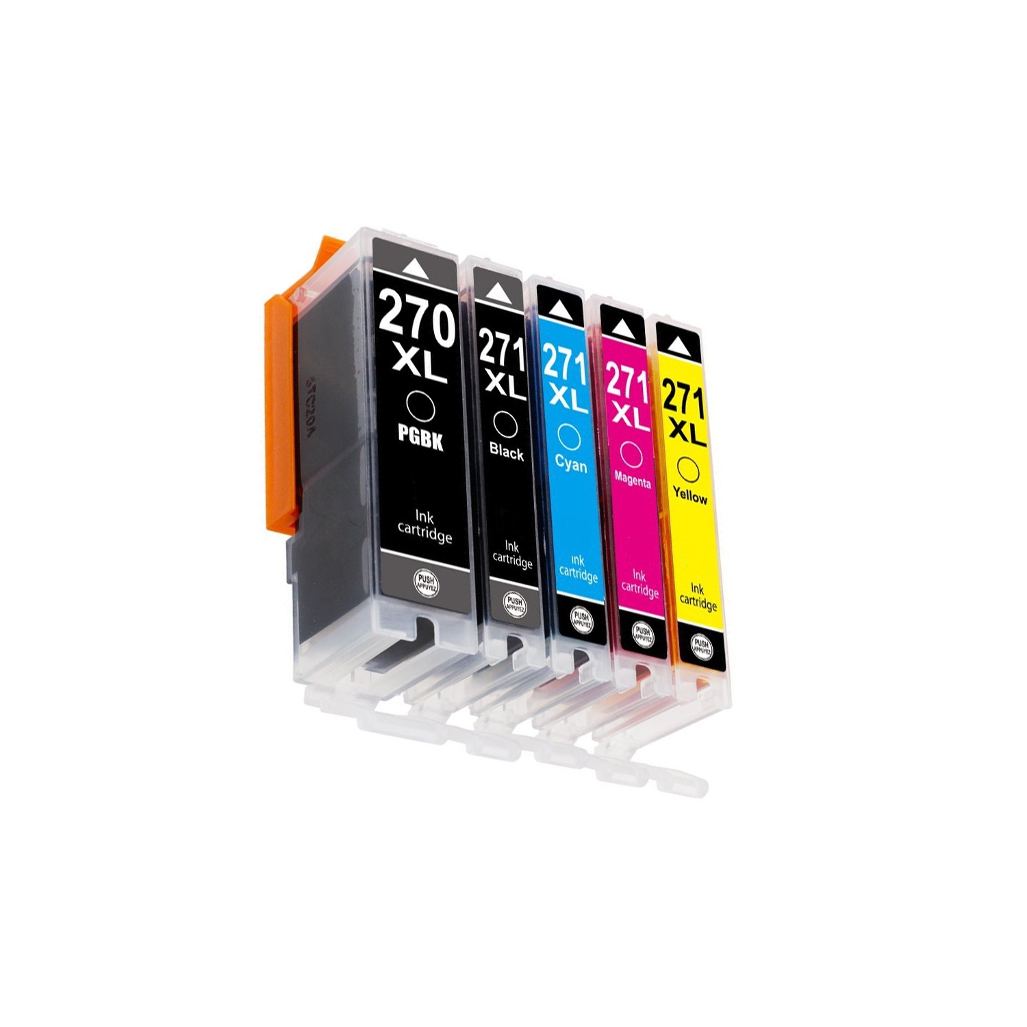 axGear Canon PGI-270XL CLI-271XL Compatible Ink Cartridge Combo High Yield PGBK/BK/C/M/Y PIXMA MG5720, MG5721