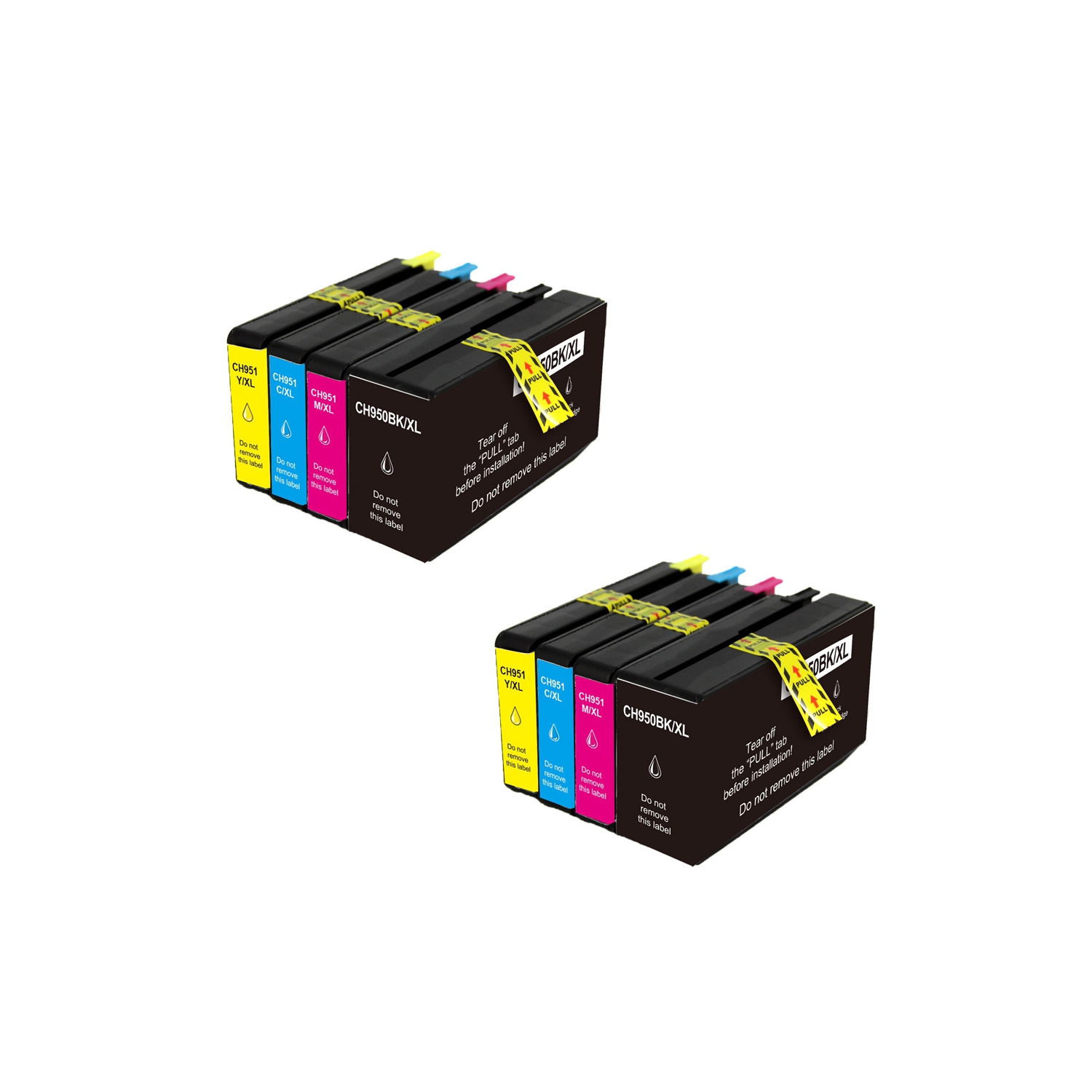 axGear Compatible HP 950XL 951XL Ink Cartridge Combo High Yield 2BK/2C/2M/2Y HP Officejet Pro 8610