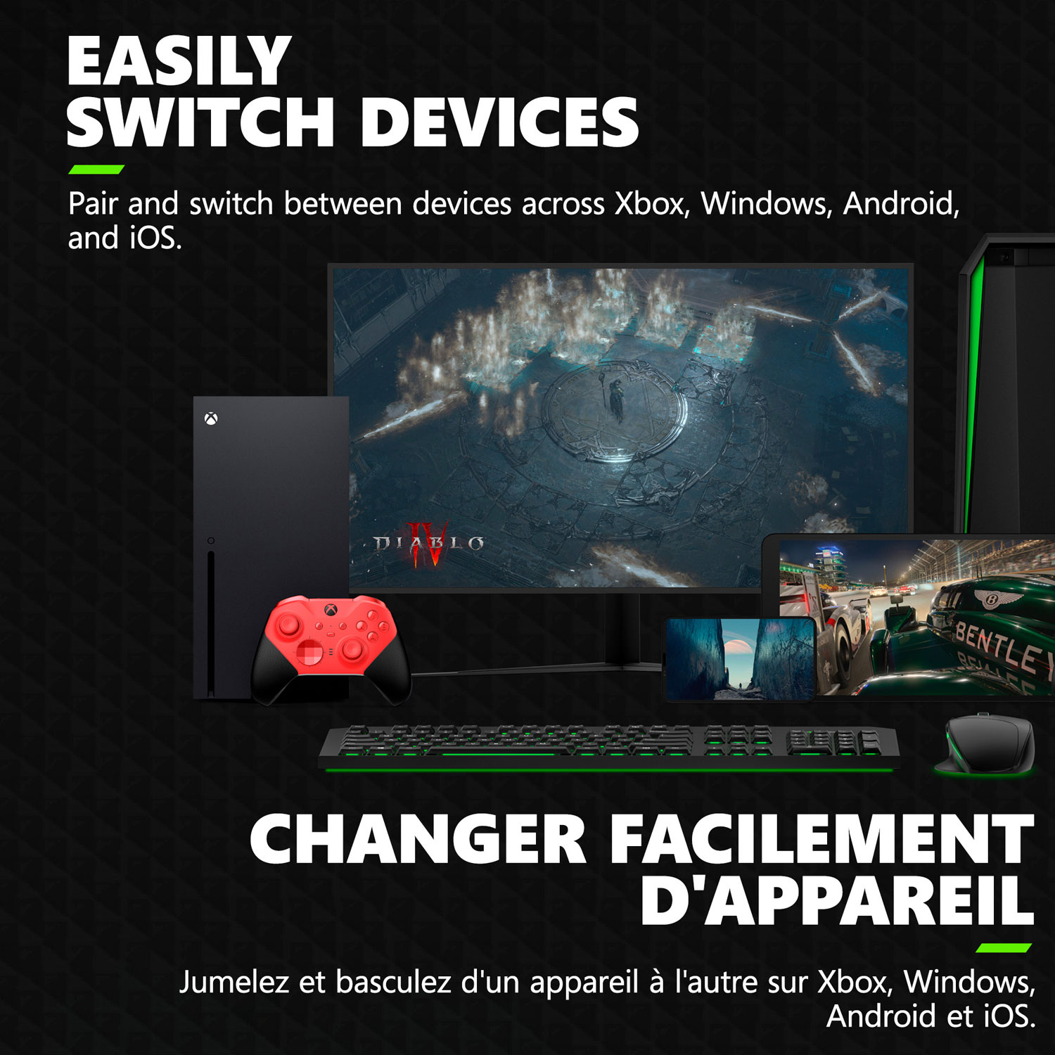 Xbox Elite Series 2 Core Wireless Controller for Xbox Series X|S / Xbox One - Red