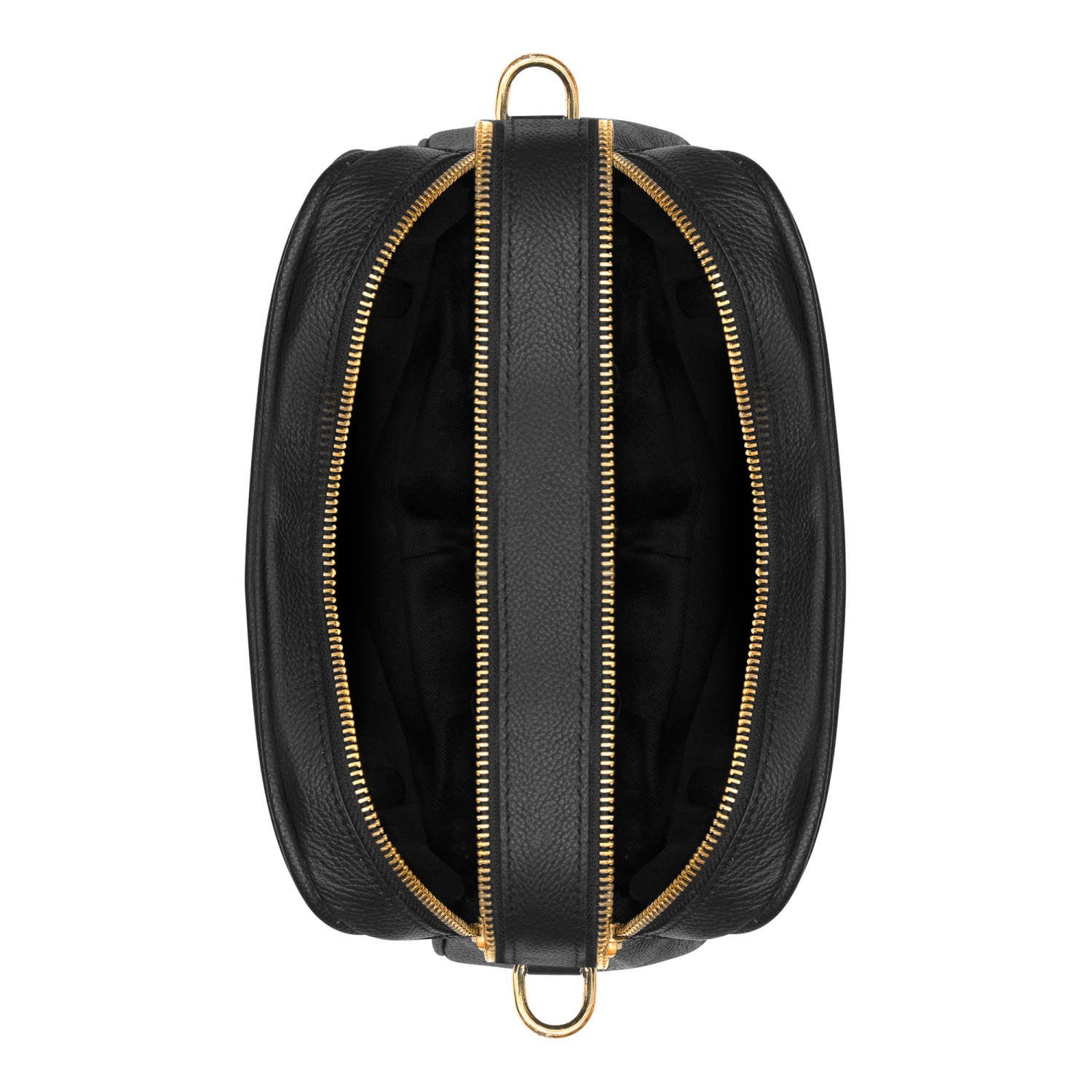 CHAMPS Gala Collection Leather Double-Zip Shoulder Bag