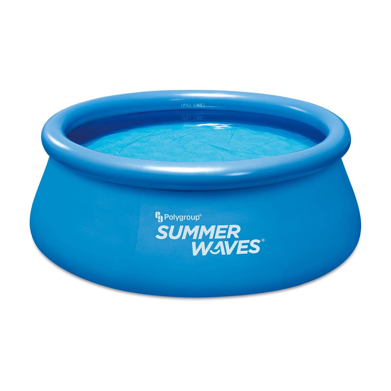 Piscine gonflable ronde à réglage rapide Summer Waves de 8 pi x 26 po avec pompe de filtration RP350 - Bleu