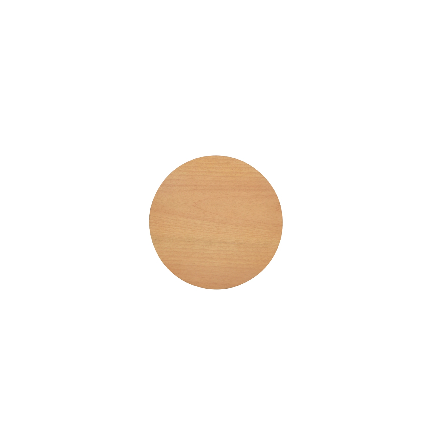 Cabana 18" Round Cane Rattan Storage Side Table Natural Brown Oak Wood