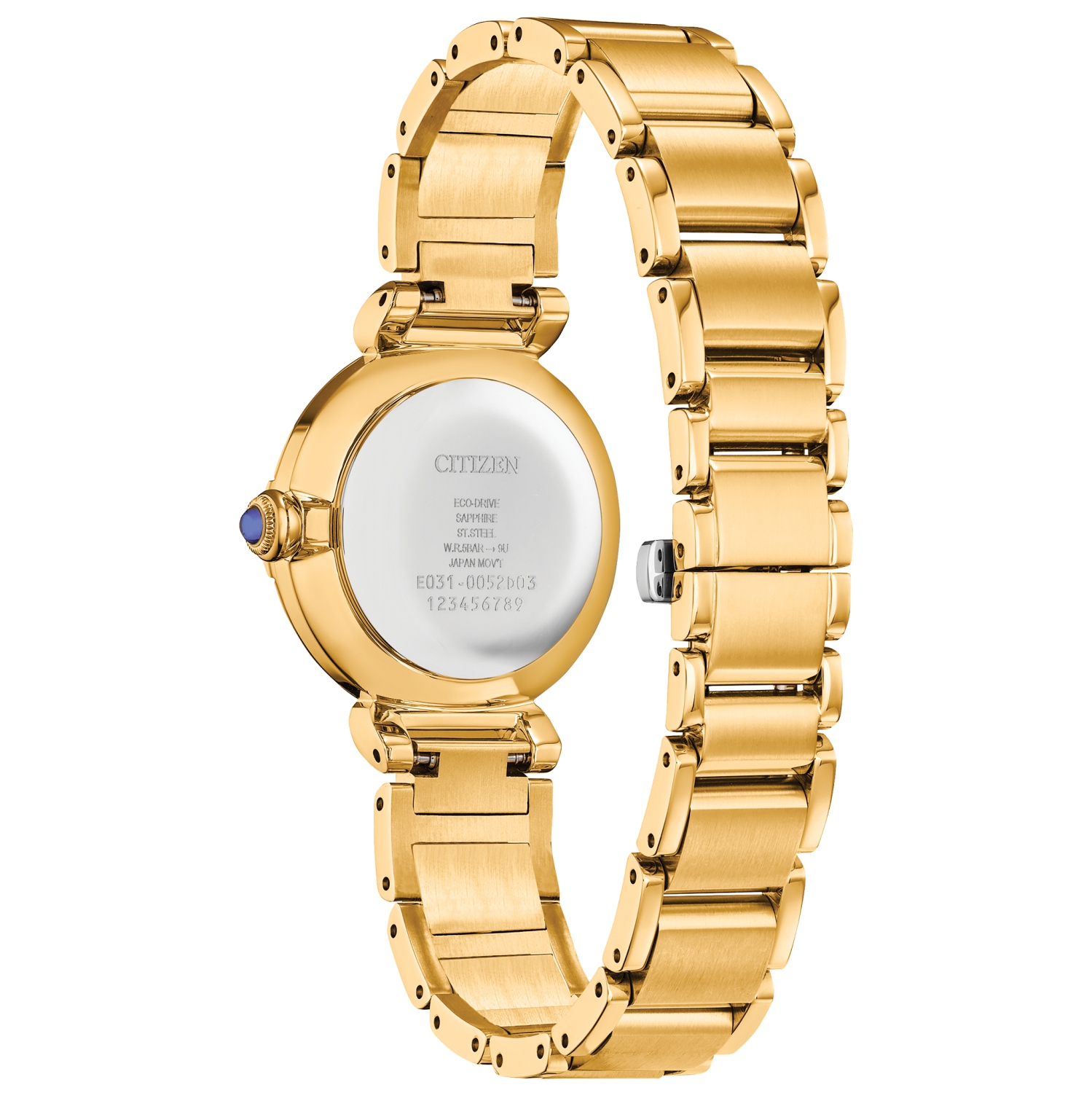 Citizen Ladies Citizen L Mae Eco-Drive Watch 29.5mm Gold-Tone Stainless Steel Case and Bracelet with White Dial
