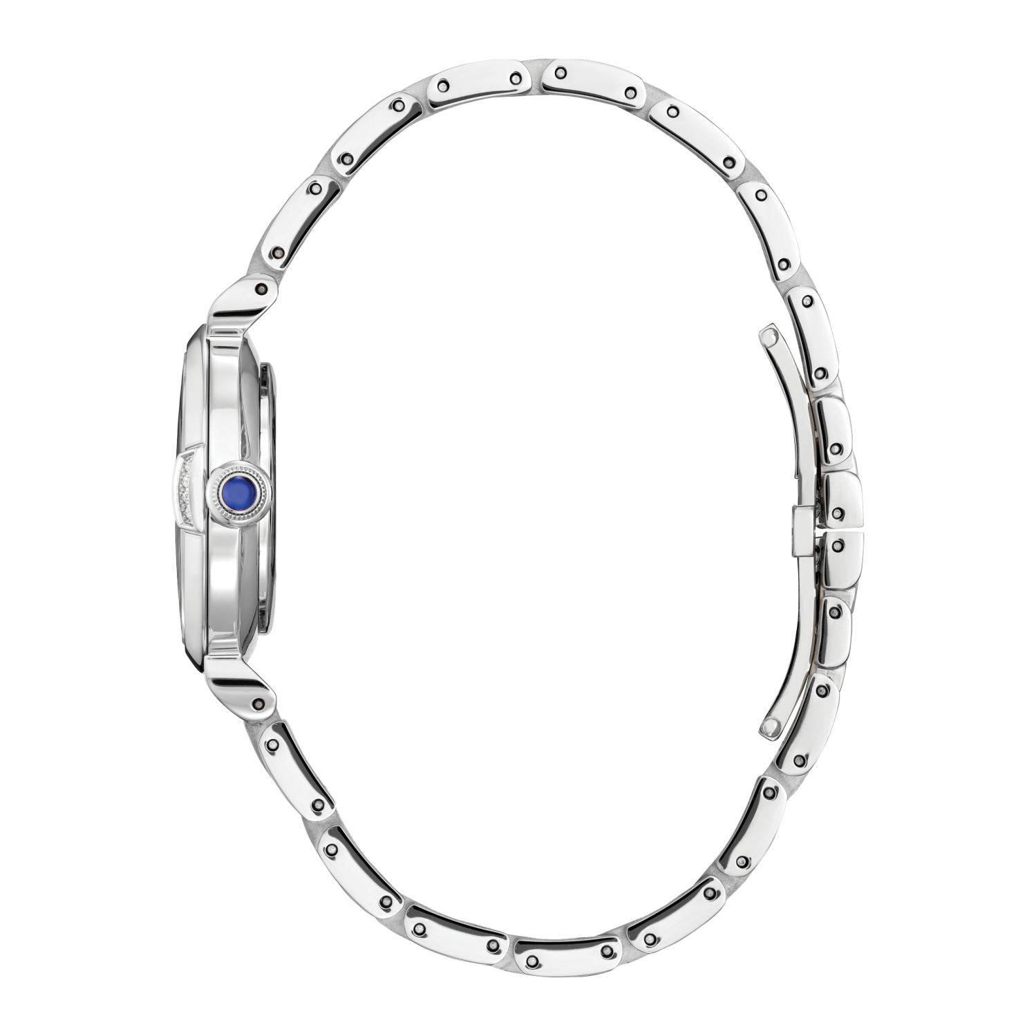 Montre pour femmes L Mae Eco-Drive de Citizen 29,5&nbsp;mm avec boîtier et bracelet en acier inoxydable argenté et cadran bleu pâle