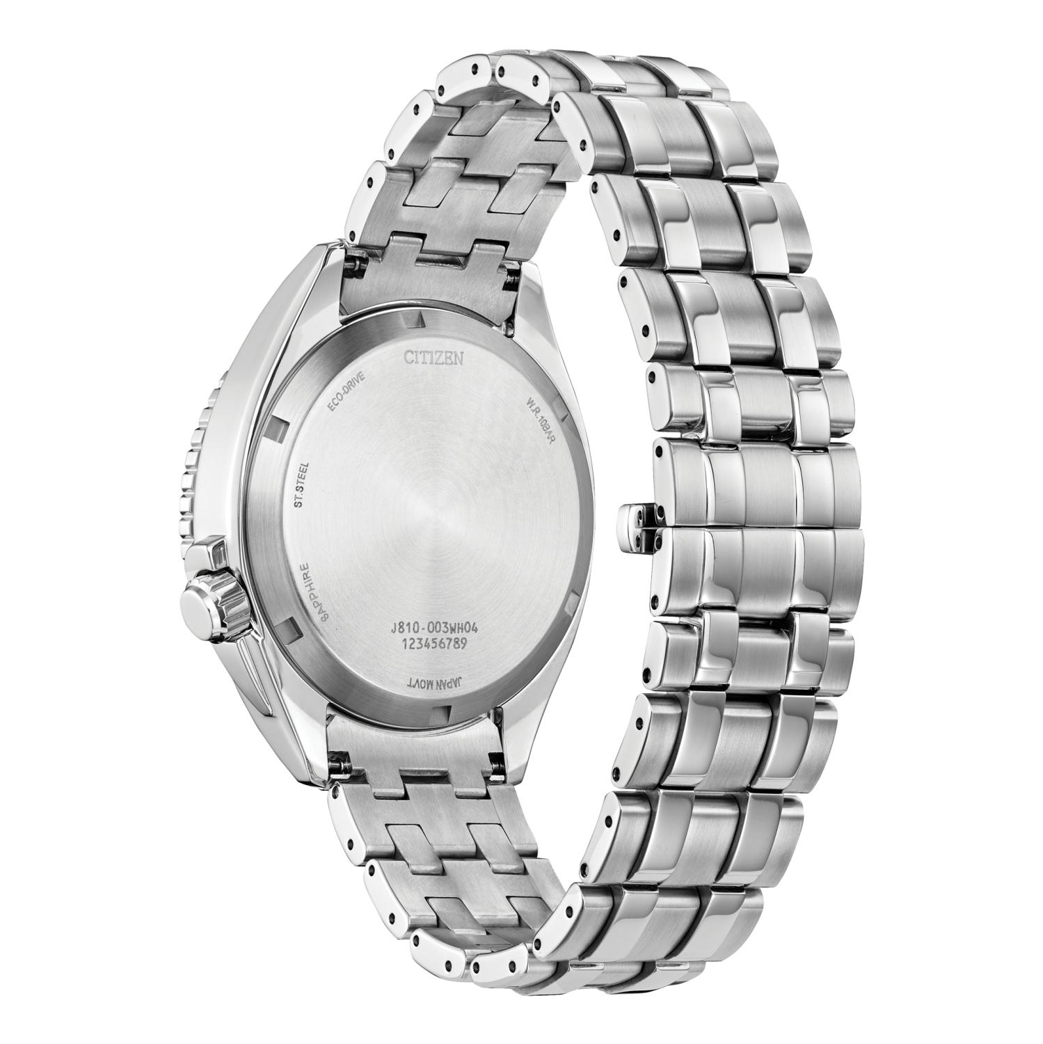 Citizen Mens Carson Eco-Drive Watch 42mm Silver-Tone Stainless Steel Case and Bracelet with Blue Dial