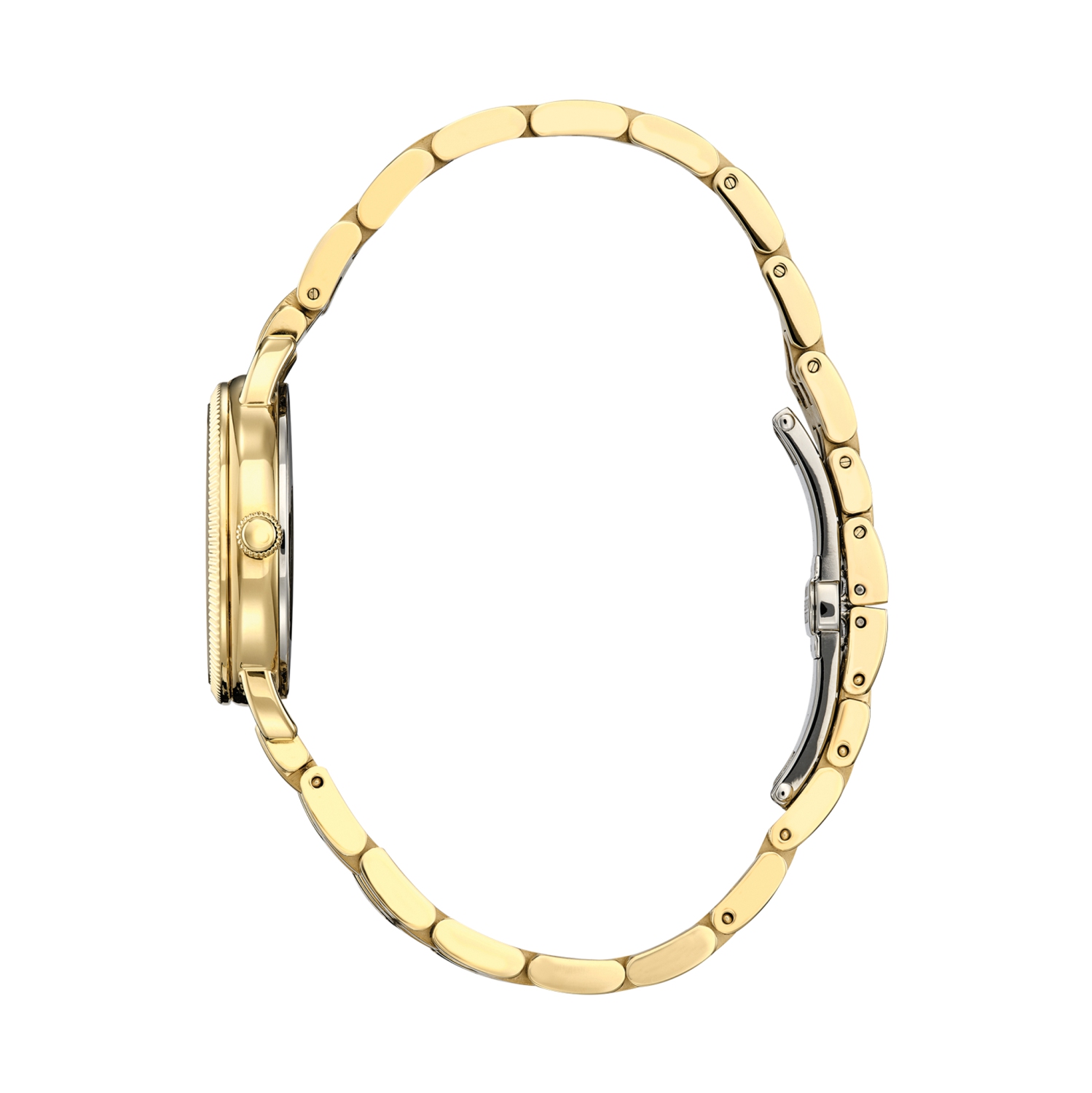 Citizen Ladies Classic Coin Edge Eco-Drive Watch 29mm Gold-Tone Stainless Steel Case and Bracelet with Silver-Tone Dial