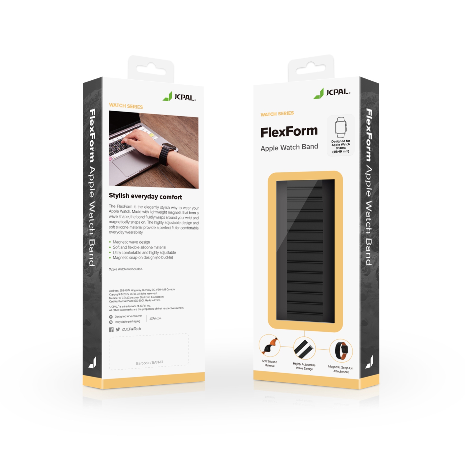 JCPal FlexForm Magnetic Apple Watch Band 45_49mm