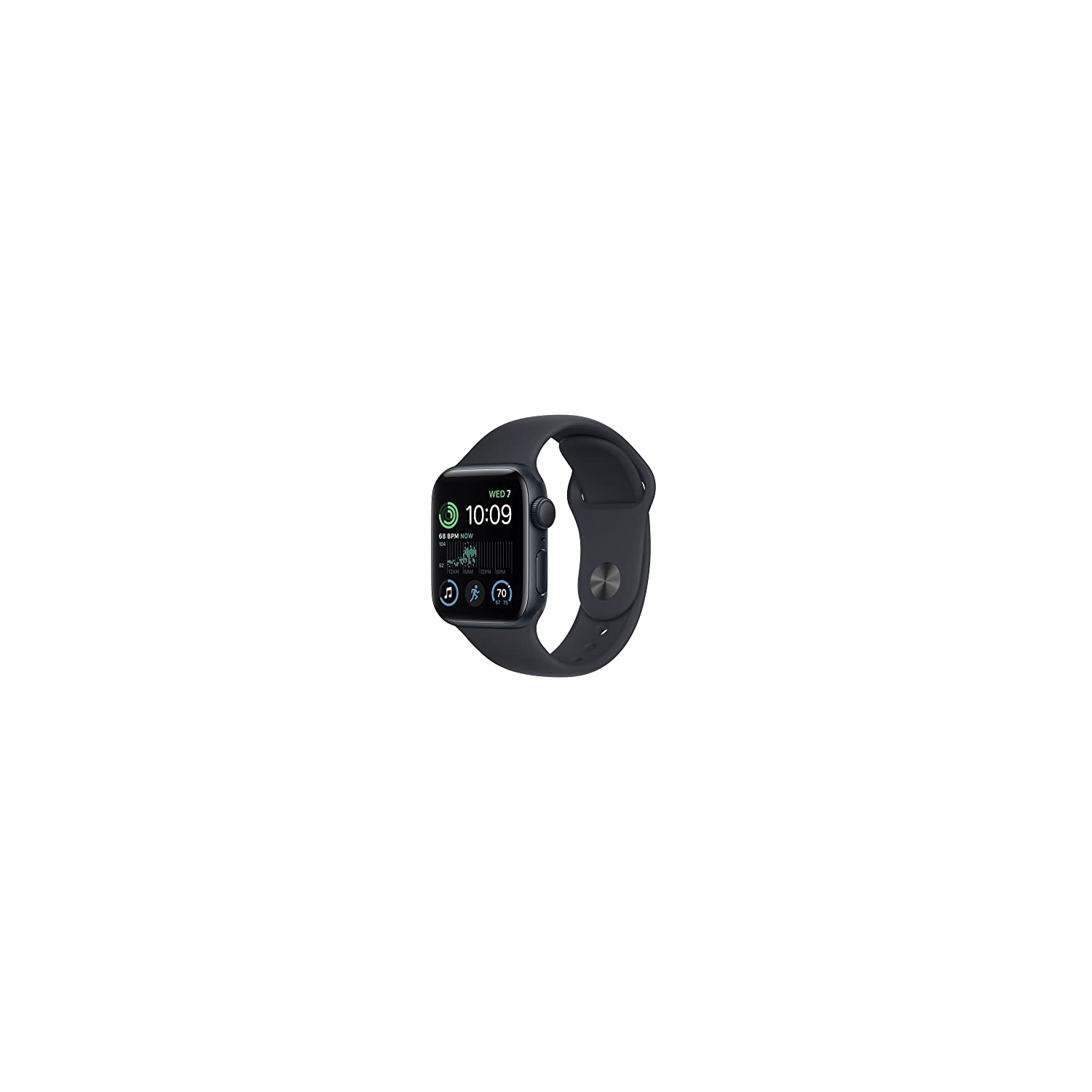 Apple Watch SE [GPS + Cellular 40mm] Smart Watch w/Midnight Aluminum Case & Midnight Sport Band - M/L.