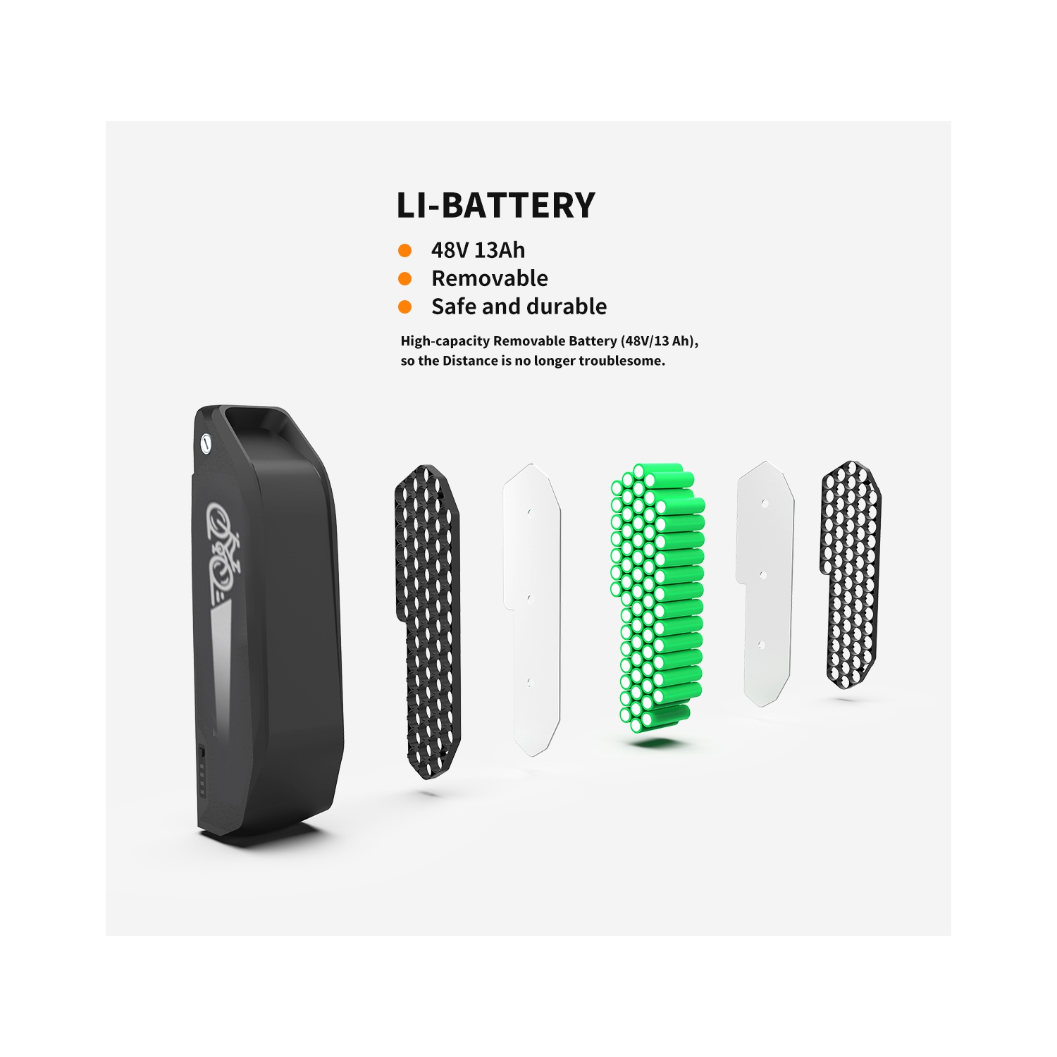 AOSTIRMOTOR Electric bike S07-G,750W Motor 26 Inch Fat Tire 35km Range Electric Mountain Ebike with Rack