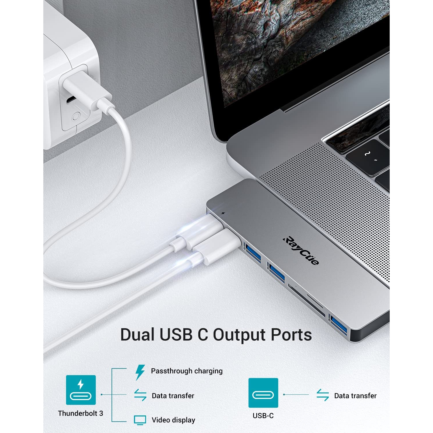 MacBook Pro/MacBook Air USB Accessories with 3 USB 3.0 Ports, TF/SD Card  Reader, Thunderbolt 3 PD Port, USB C Adapter for MacBook Pro 13 15 16  Compatible with MacBook Pro/Air 2021-2016: Buy