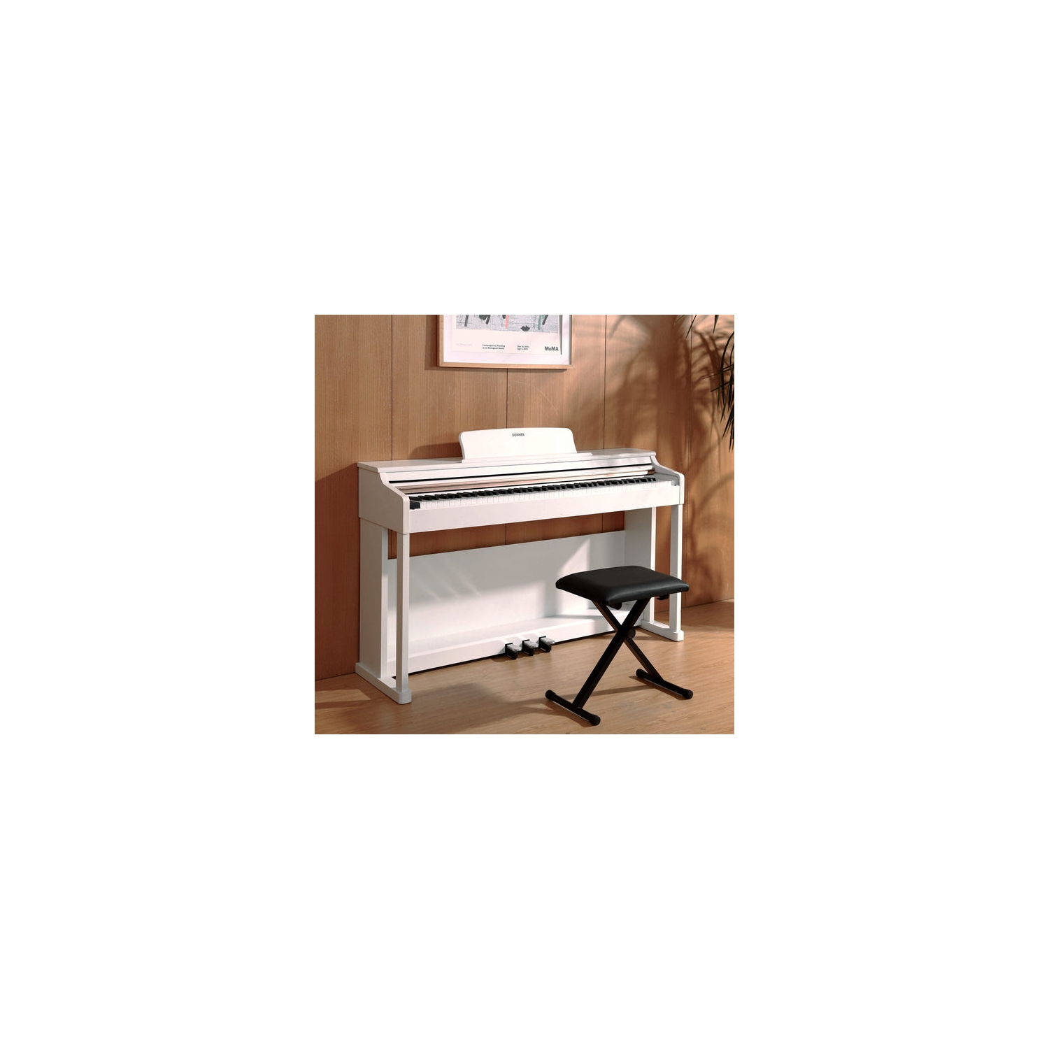 Donner DDP-100 88-Key Weighted Hammer Action Upright Digital Piano for Beginner