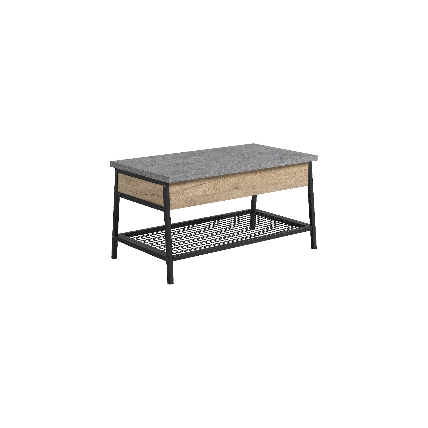 Sauder Market Commons Engineered Wood Lift-Top Coffee Table in Prime Oak