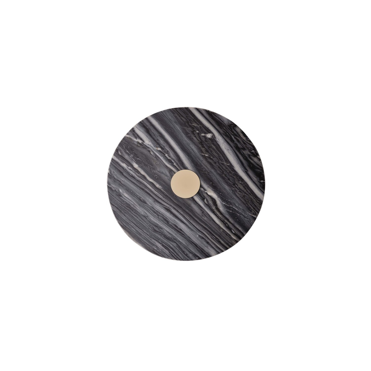 Table d’appoint transitionnelle en marbre et en fer de 22 po de haut Addyson de TOV Furniture, doré