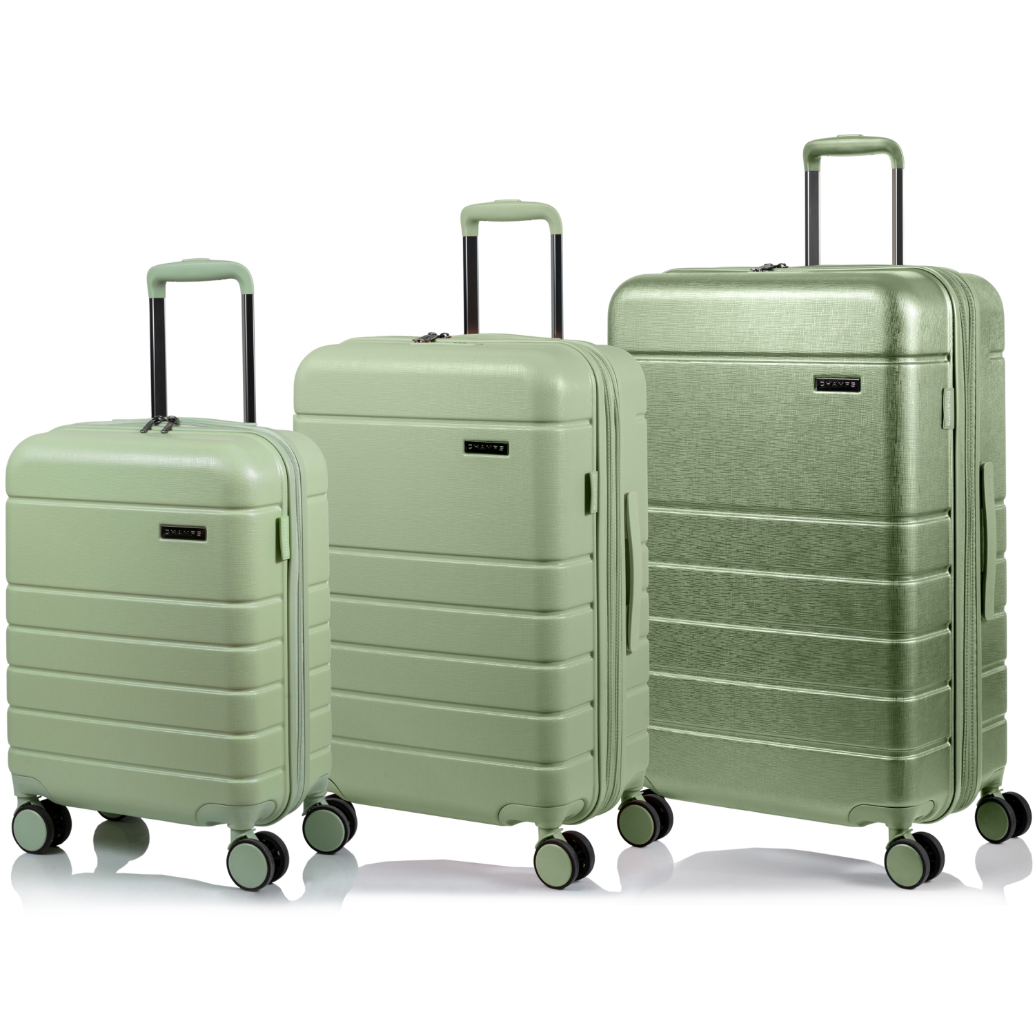 CHAMPS Linen Collection 3-Piece Hardside Luggage Set, Green | Best Buy  Canada