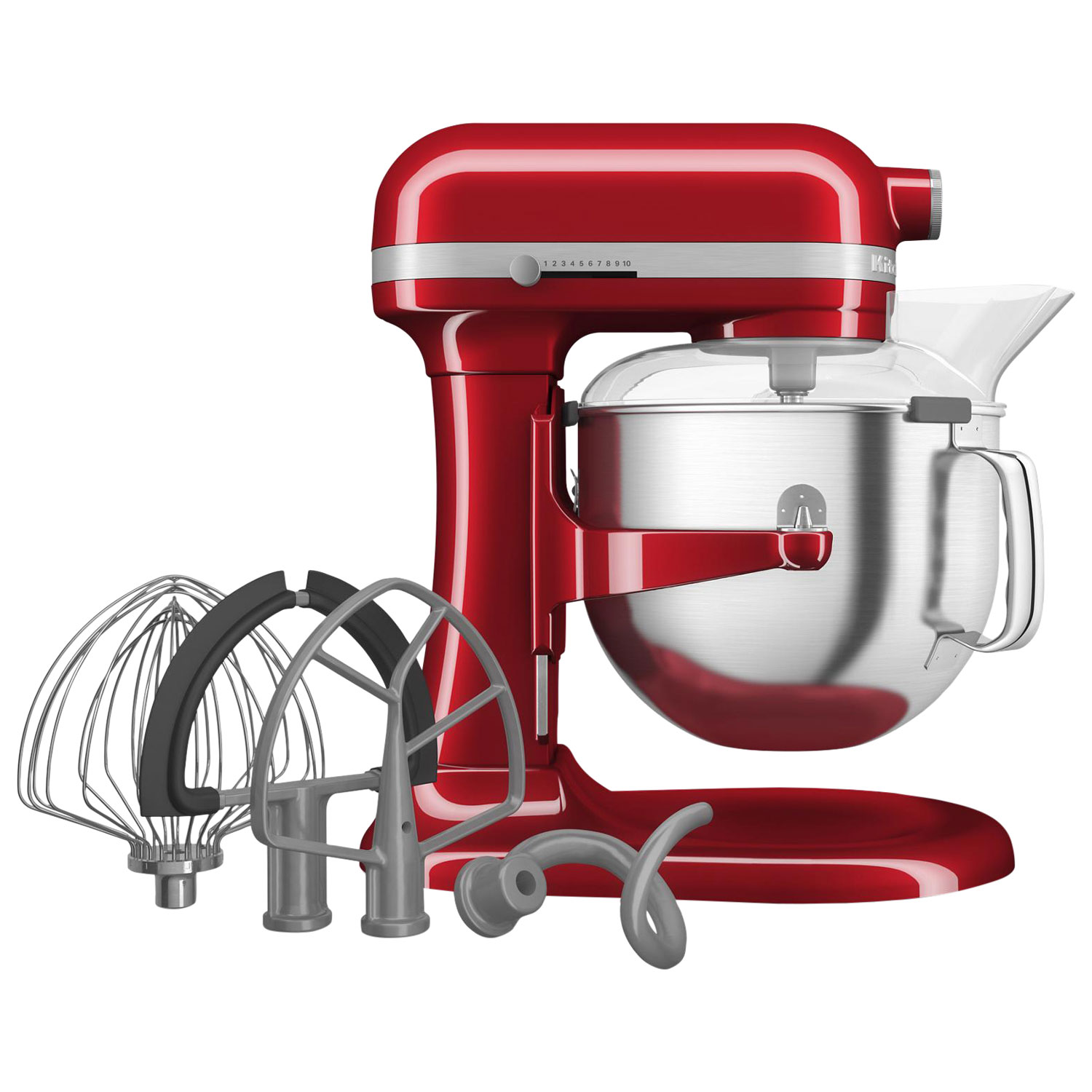 Batteur sur socle à bol relevable Professional de KitchenAid - 7 pte - 500 W - Bonbon pomme rouge