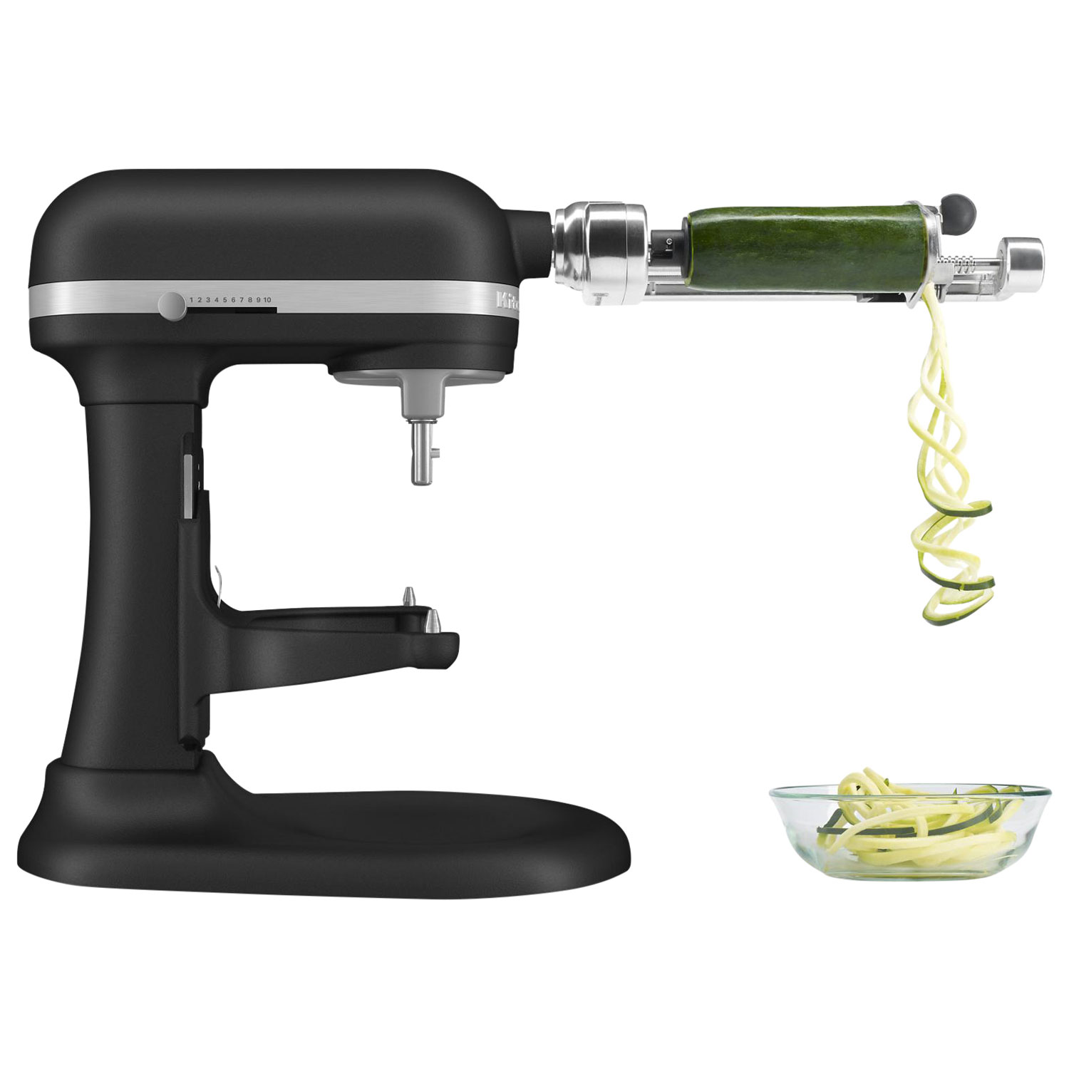 Batteur sur socle à bol relevable Professional de KitchenAid - 7 pte - 500 W - Fonte noire