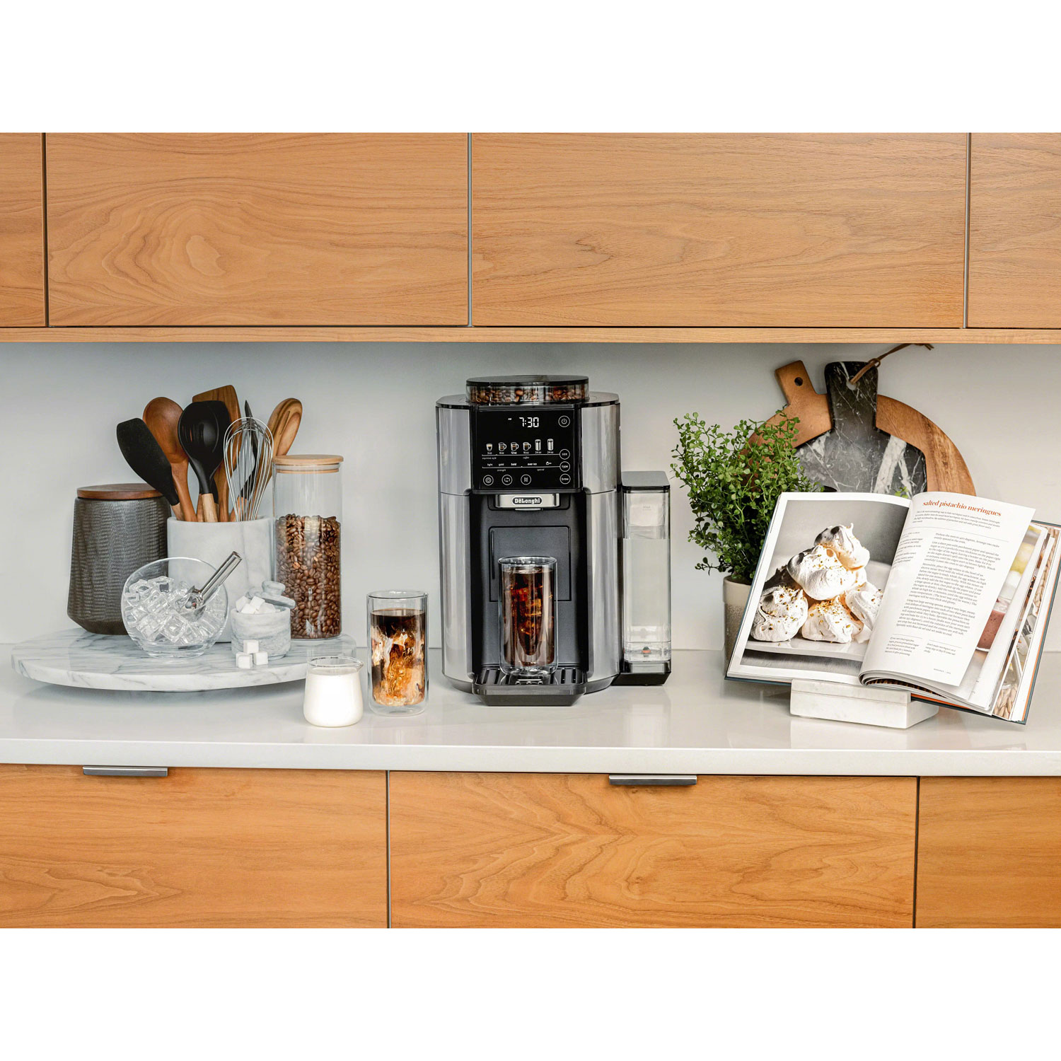 De Longhi TrueBrew Automatic Coffee Machine Black Stainless