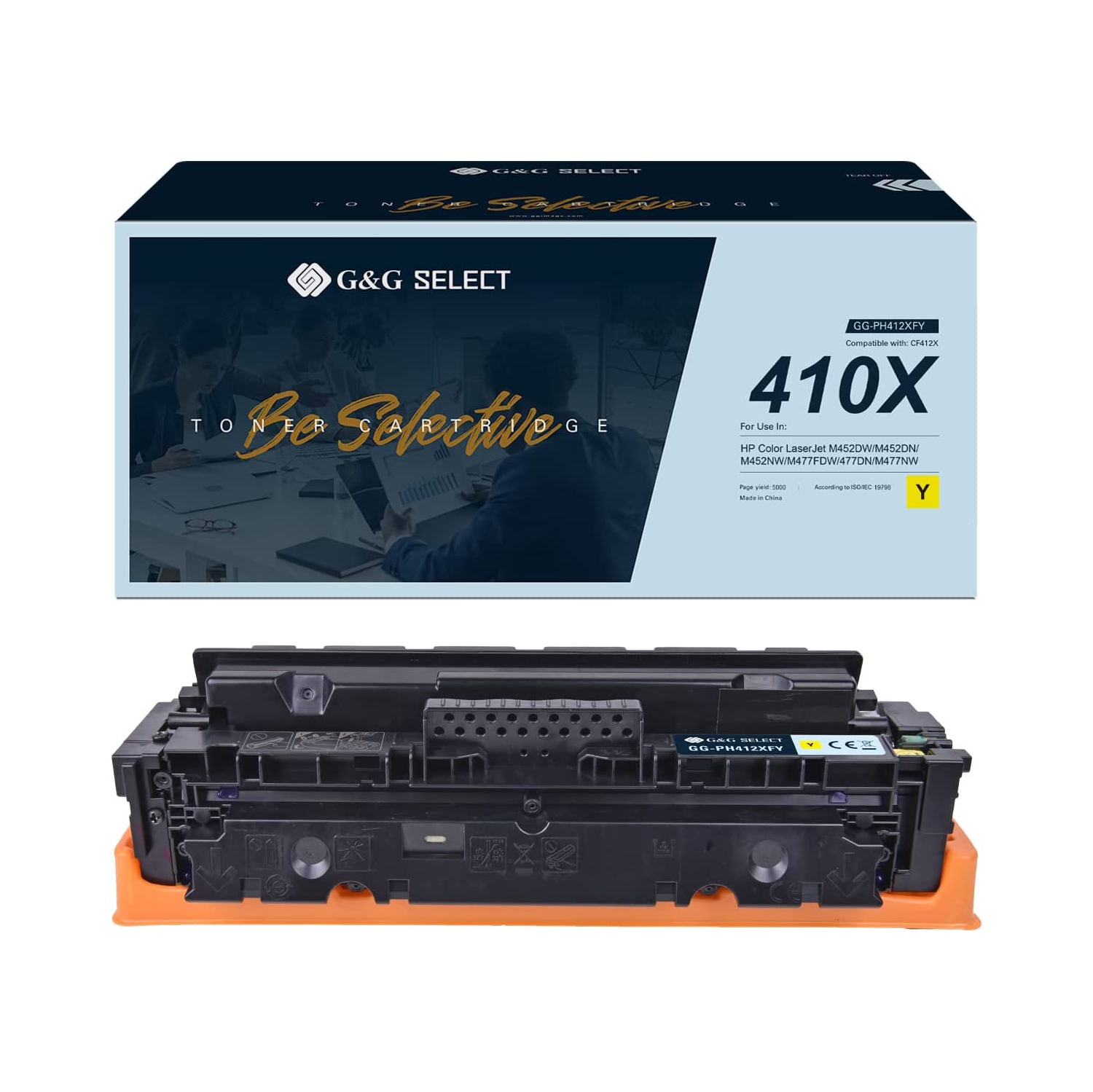 G&G Select Remanufactured Toner Cartridge Replacement for HP CF411X High Yield
