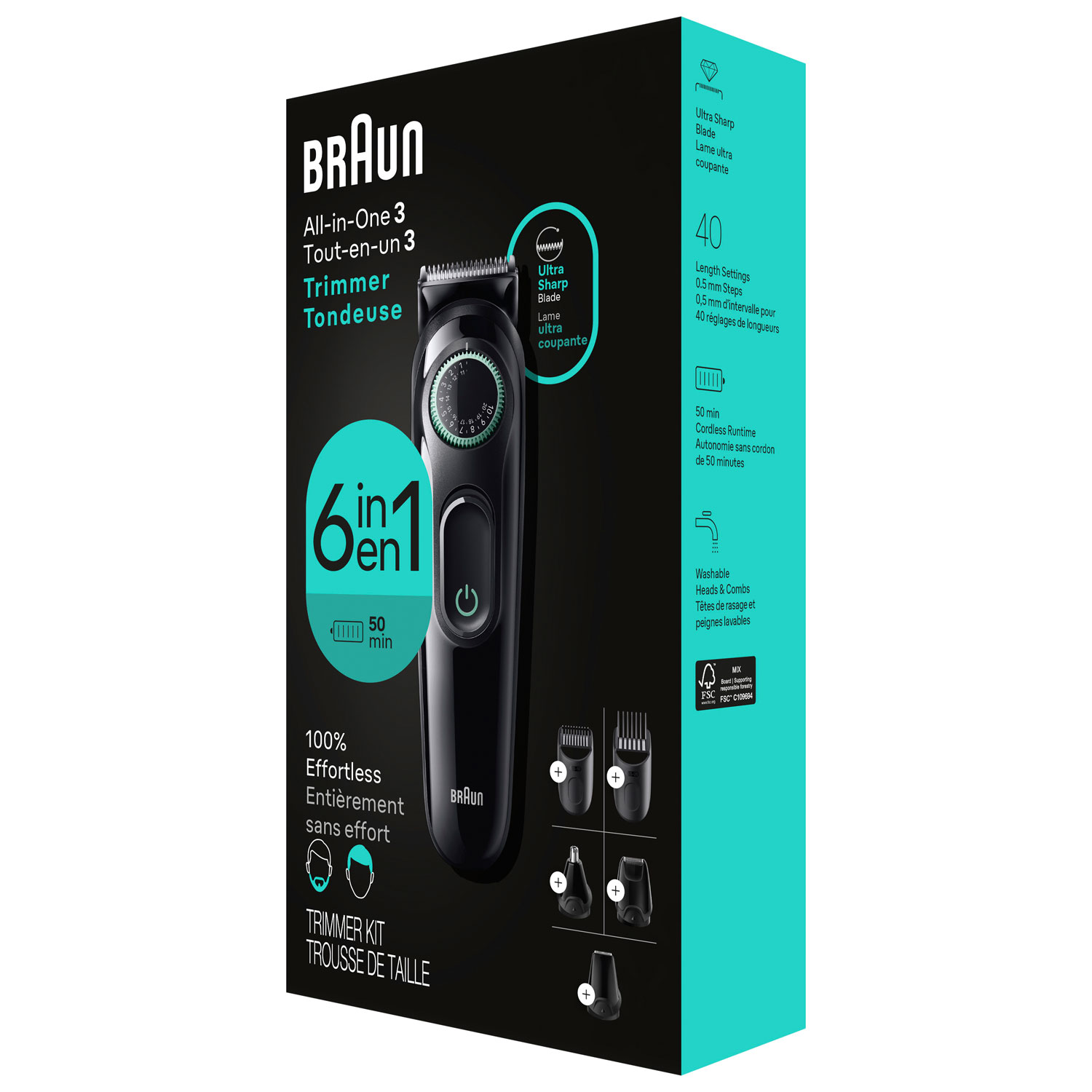 Trousse de toilette tout-en-un Series 3 3460 de Braun