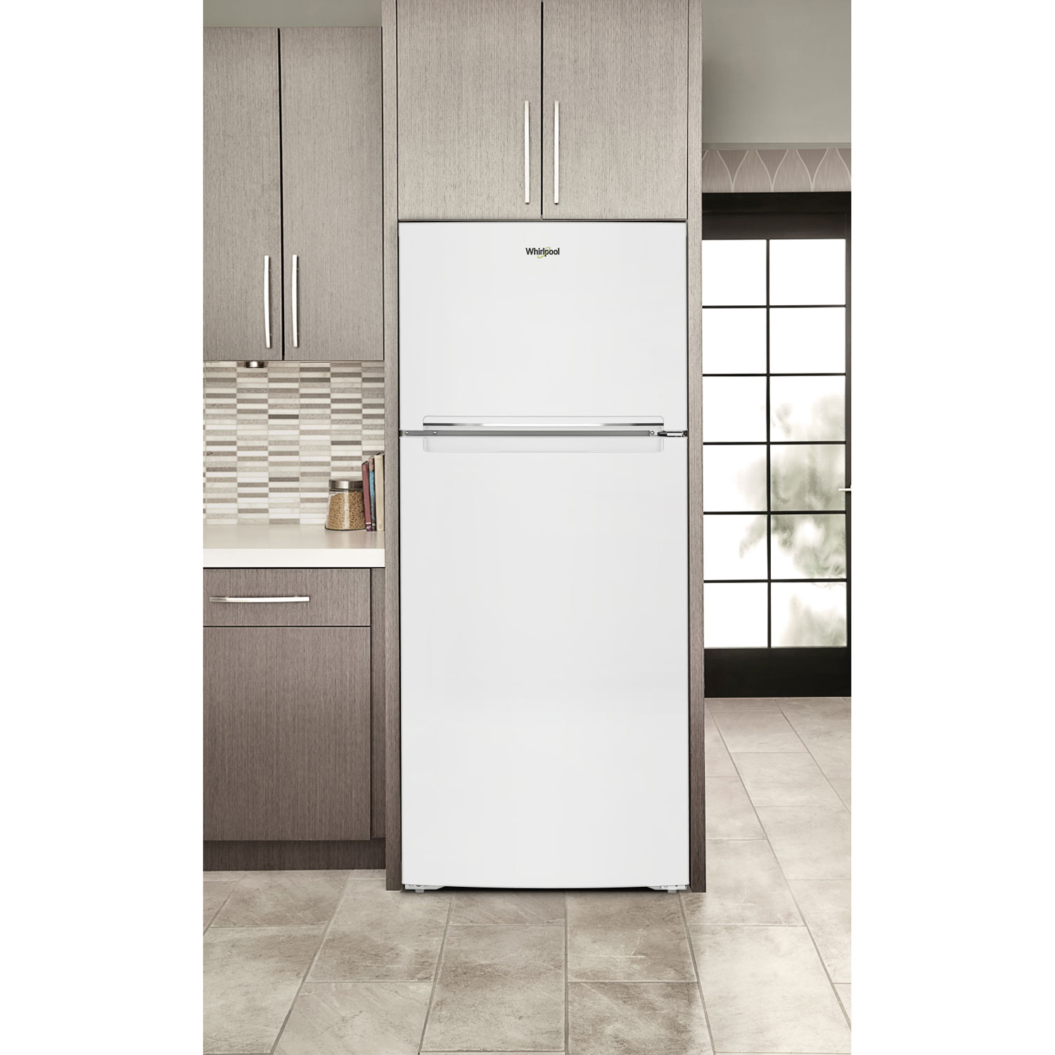 Réfrigérateur à congélateur supérieur 16,6 pi³ 29 po de Whirlpool - Blanc