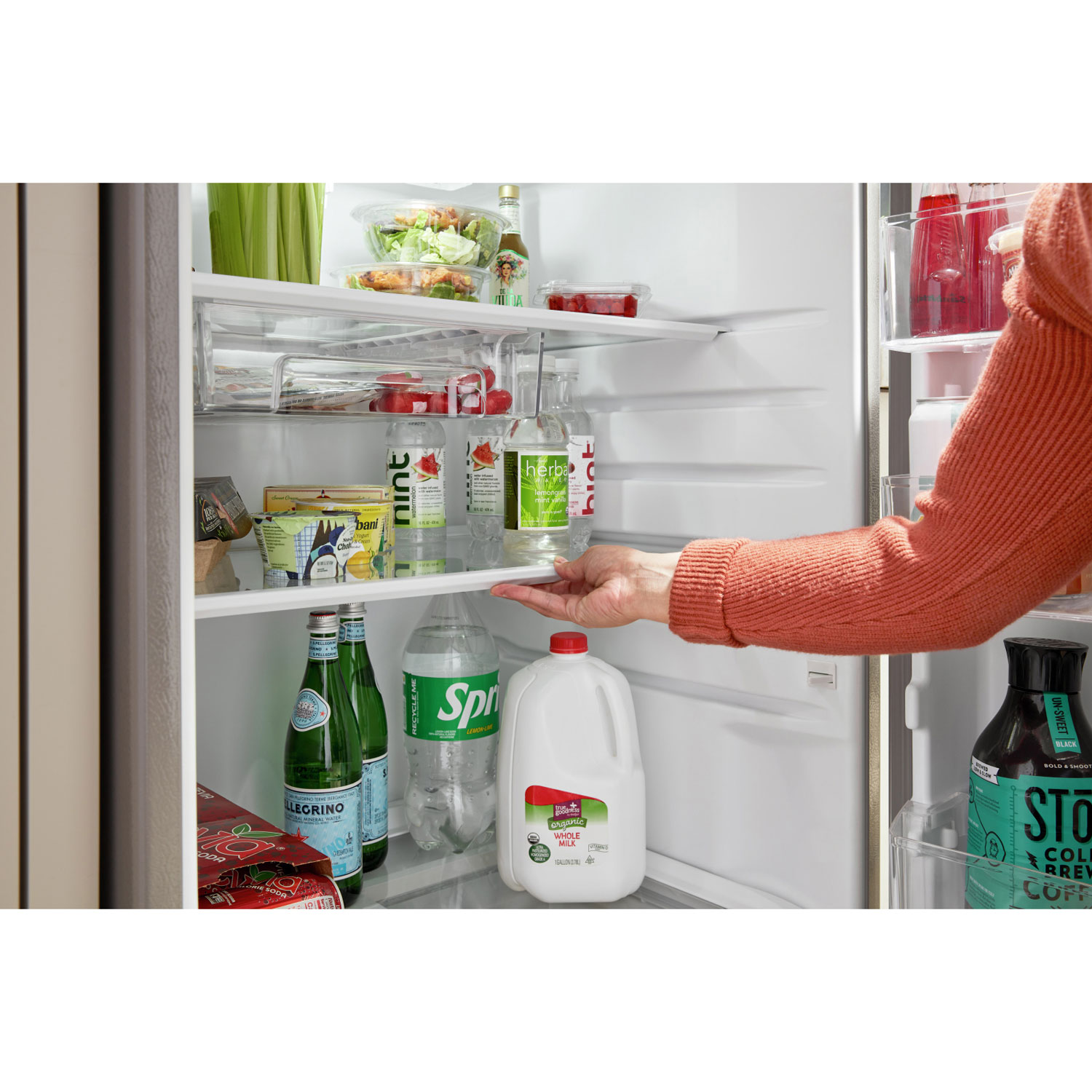 Réfrigérateur à congélateur supérieur 16,6 pi³ 29 po de Whirlpool - Blanc