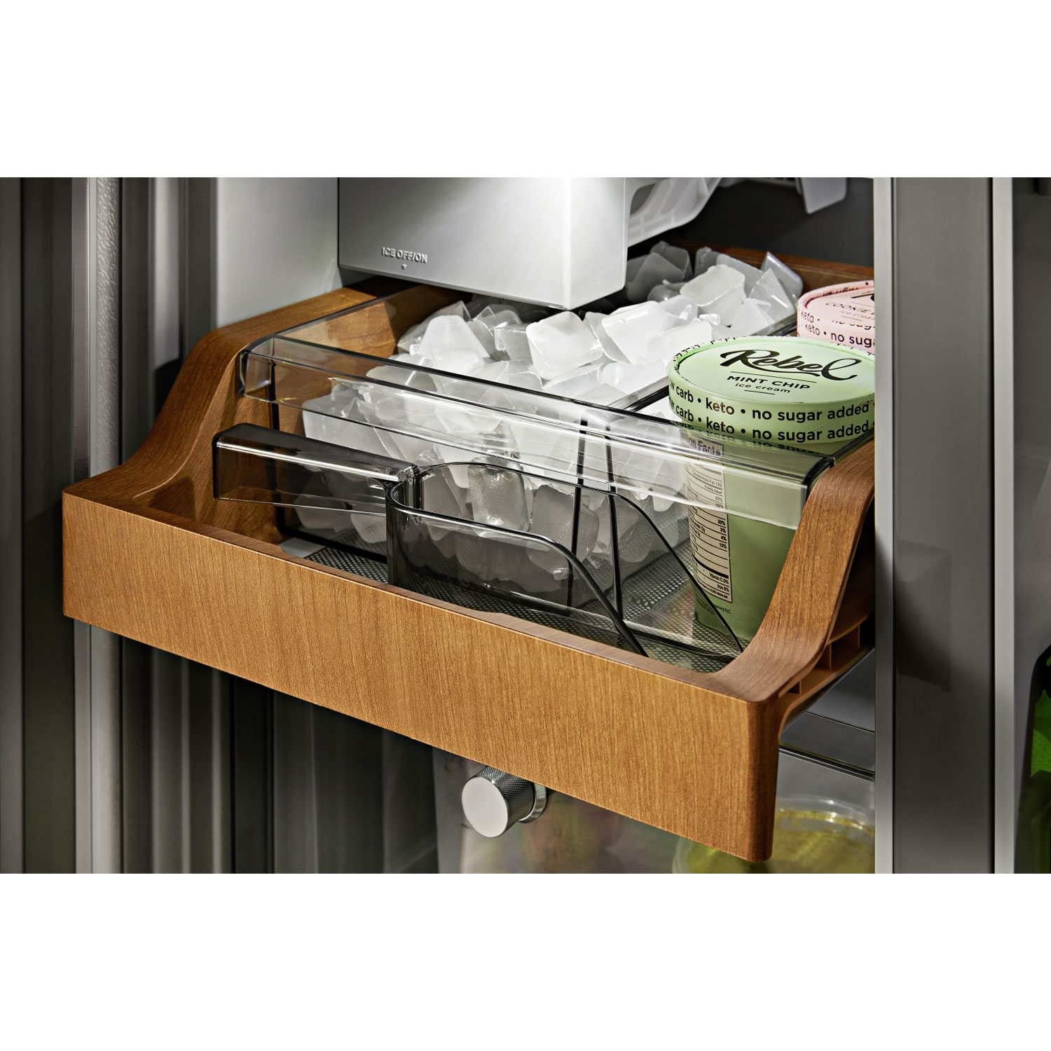 Réfrigérateur à deux portes/profondeur de comptoir 19,4 pi³ 36 po de KitchenAid - Acier métallique