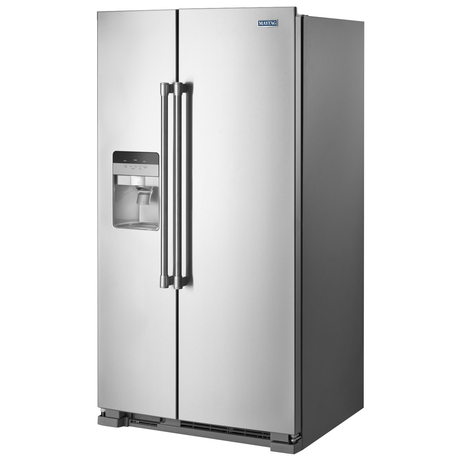 Maytag 36" 24.5 Cu. Ft. Side-By-Side Refrigerator with Water & Ice Dispenser - Stainless Steel