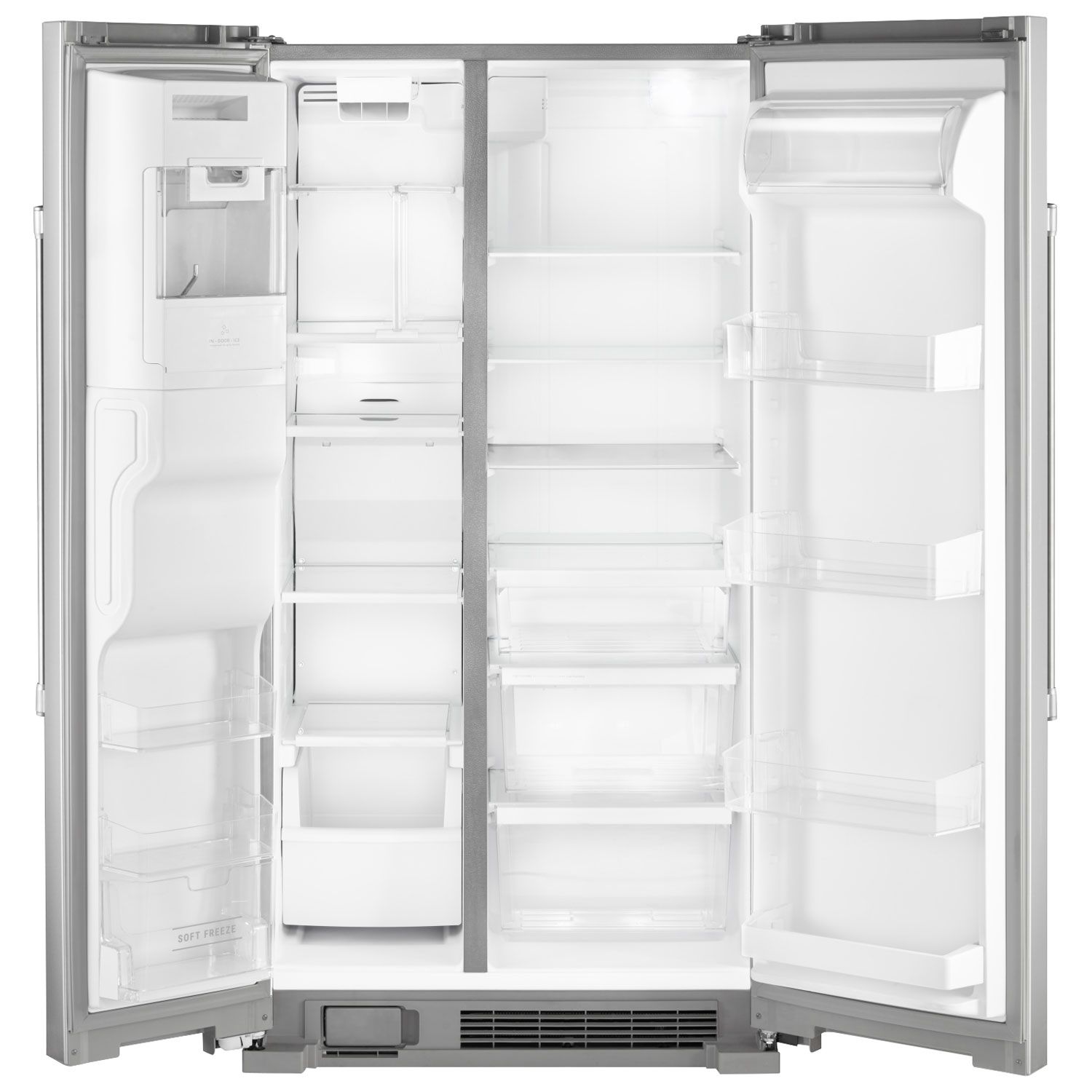 Maytag 36" 24.5 Cu. Ft. Side-By-Side Refrigerator with Water & Ice Dispenser - Stainless Steel