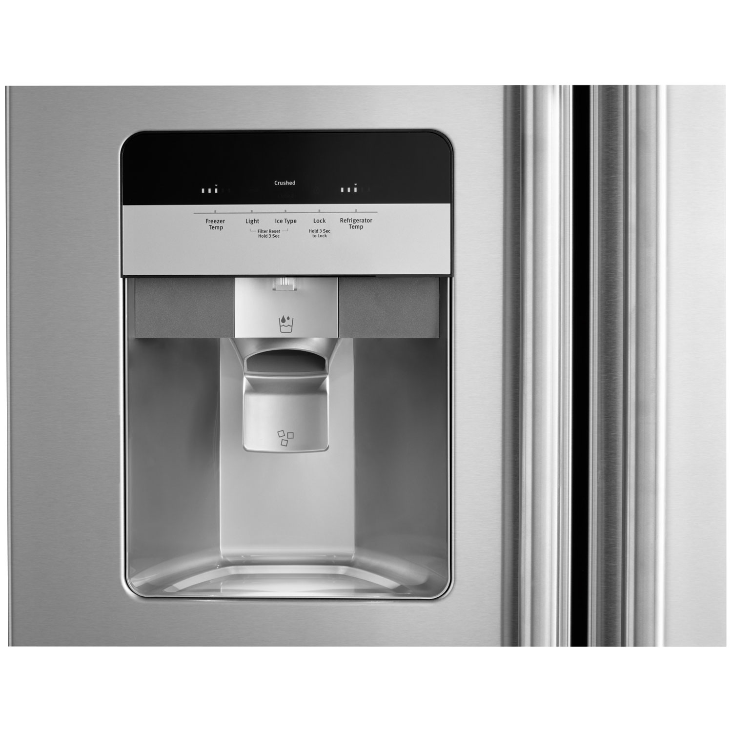 Maytag 36" 24.5 Cu. Ft. Side-By-Side Refrigerator with Water & Ice Dispenser - Stainless Steel