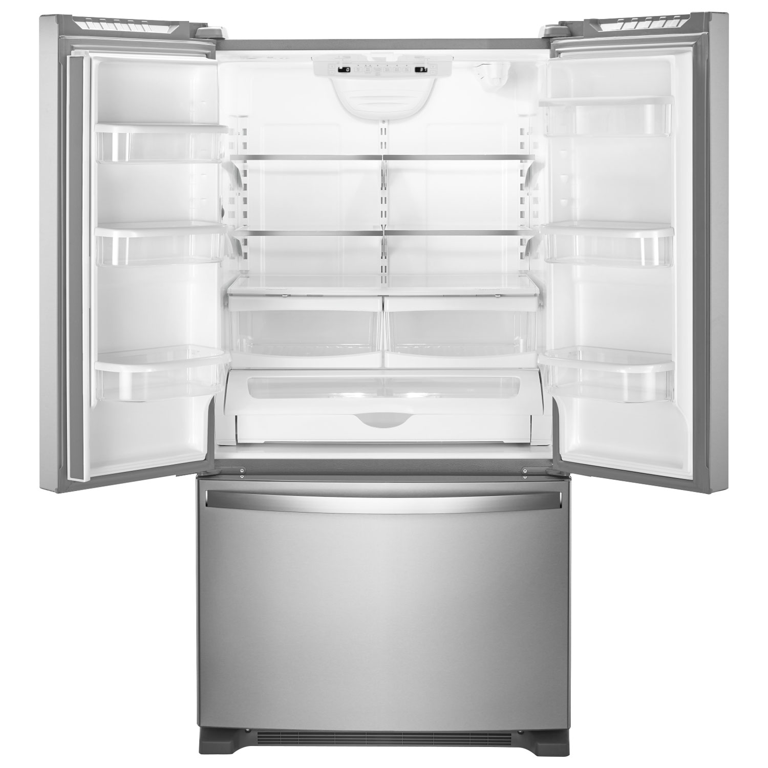 Whirlpool 33" 22.1 Cu. Ft. French Door Refrigerator with Water Dispenser - Stainless Steel