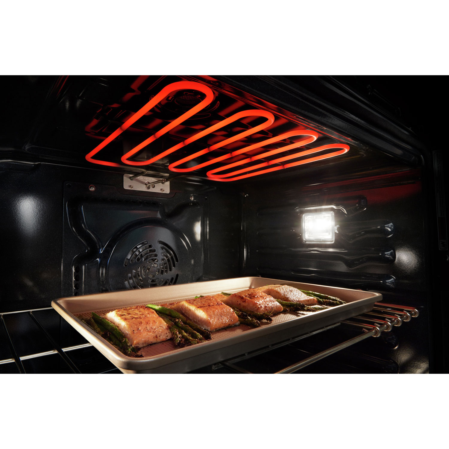 Four mural électrique double à convection véritable 8,6 pi³ 27 po de Maytag - Acier inoxydable