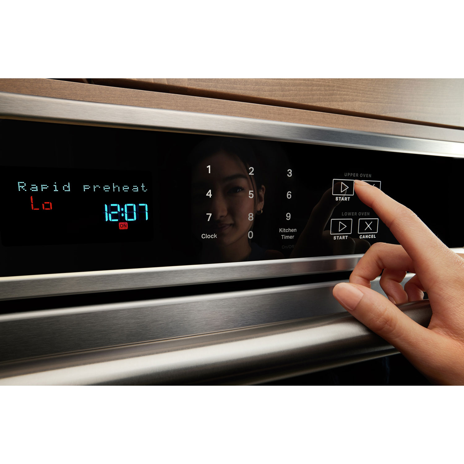 Four mural électrique double à convection véritable 10 pi³ 30 po de Maytag - Acier inoxydable