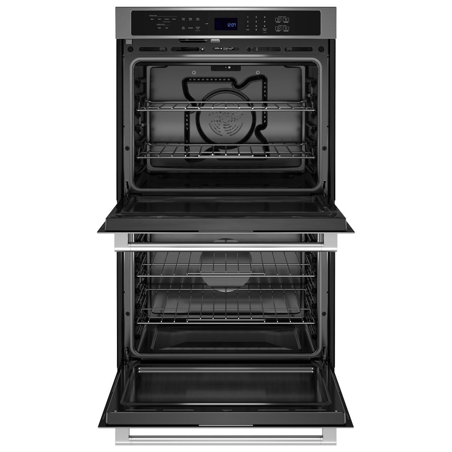 Four mural électrique double à convection véritable 10 pi³ 30 po de Maytag - Acier inoxydable