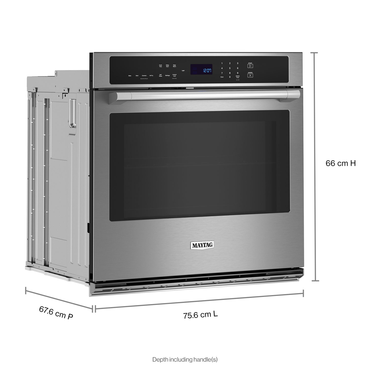 Maytag 30" 5.0 Cu. Ft. True Convection Electric Wall Oven -Fingerprint Resistant Stainless Steel
