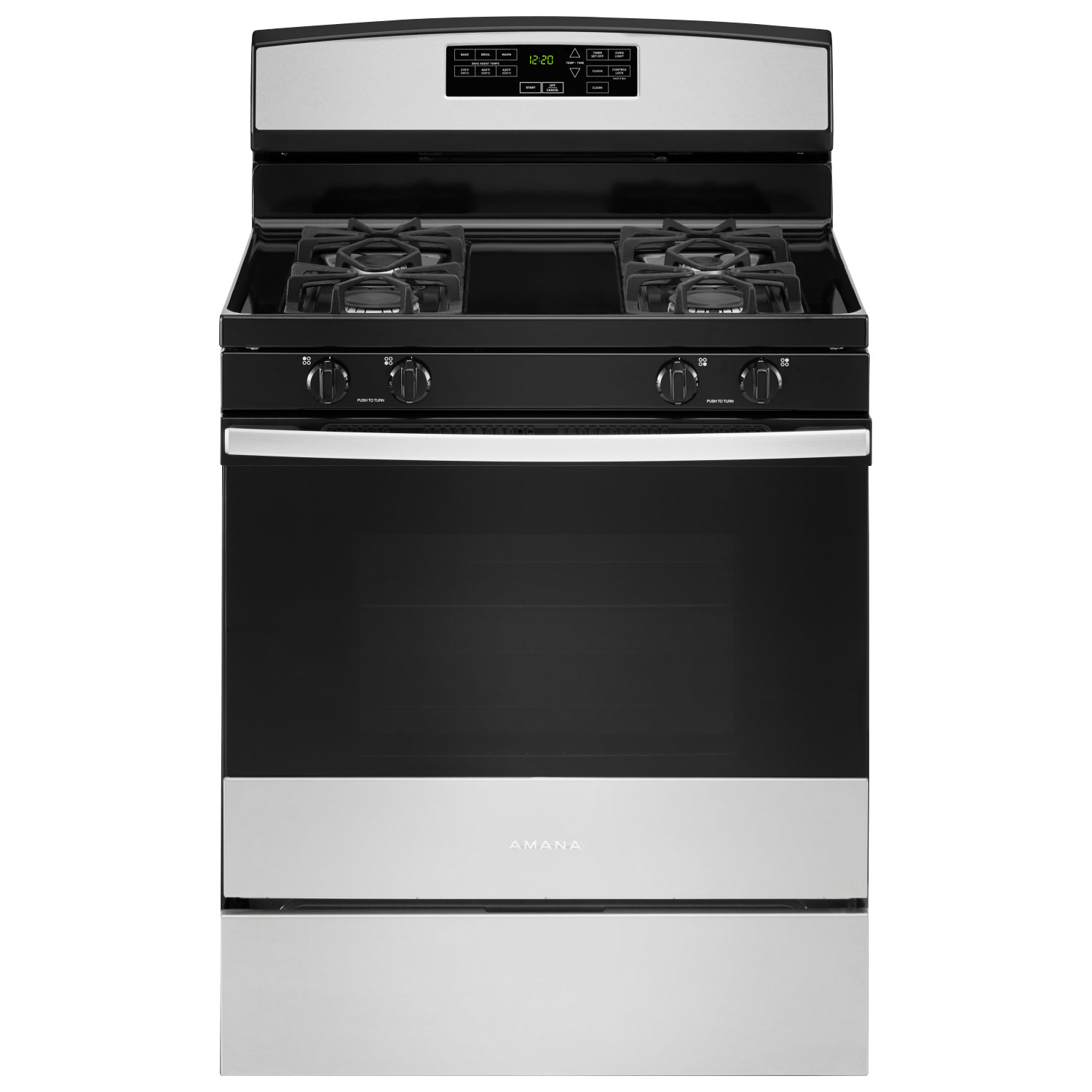 Amana 30" 5.0 Cu. Ft. Self-Clean Freestanding Gas Range - Stainless Steel