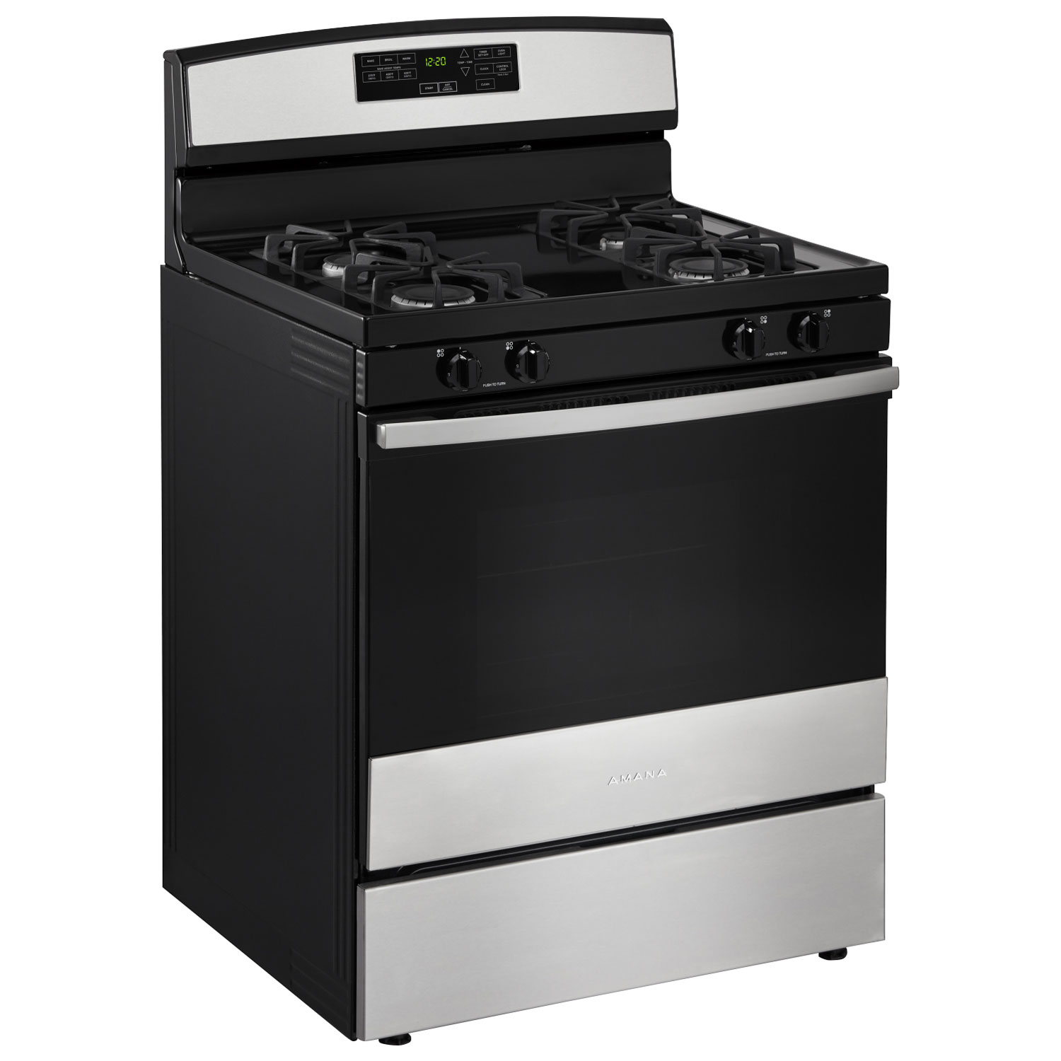 Amana 30" 5.0 Cu. Ft. Self-Clean Freestanding Gas Range - Stainless Steel