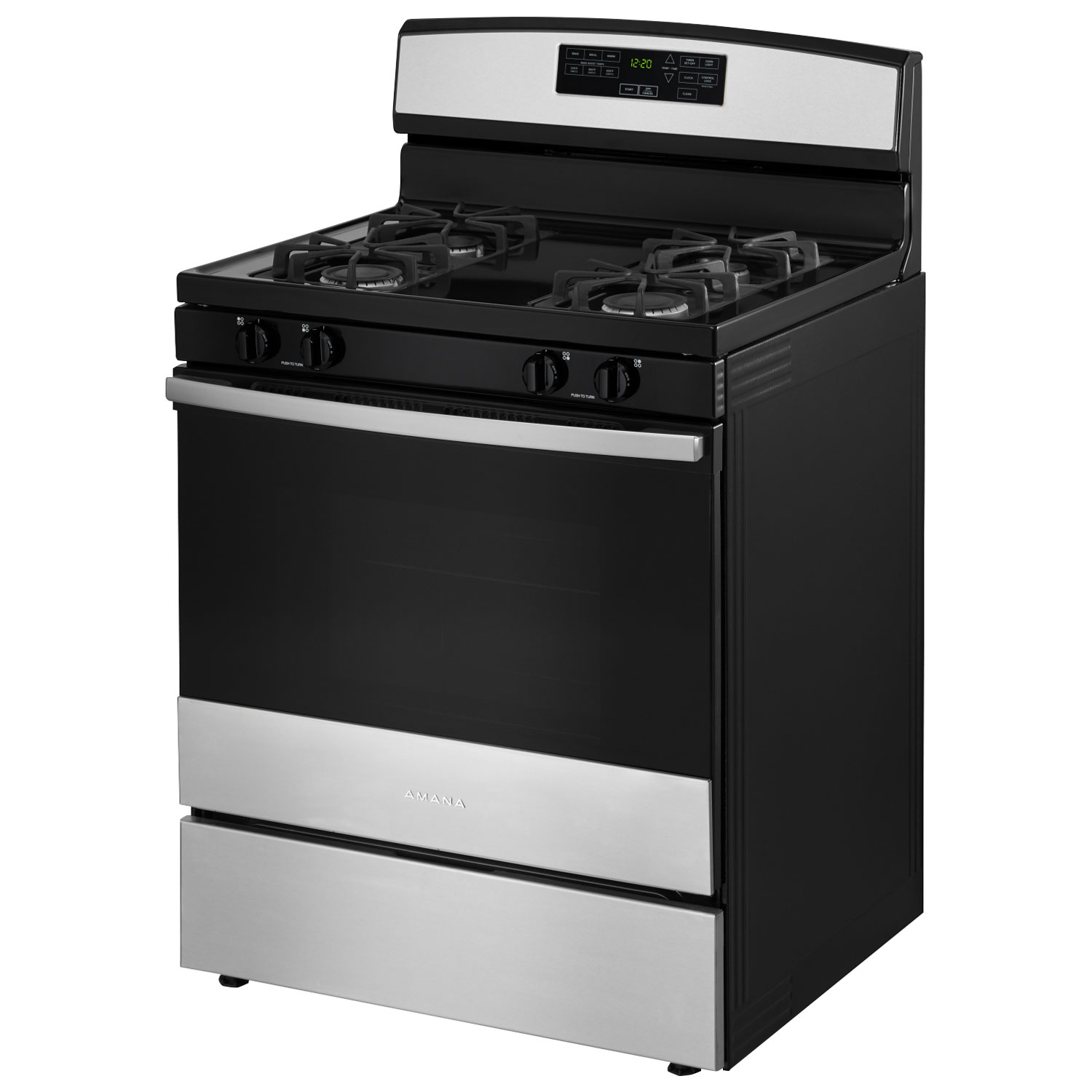 Amana 30" 5.0 Cu. Ft. Self-Clean Freestanding Gas Range - Stainless Steel