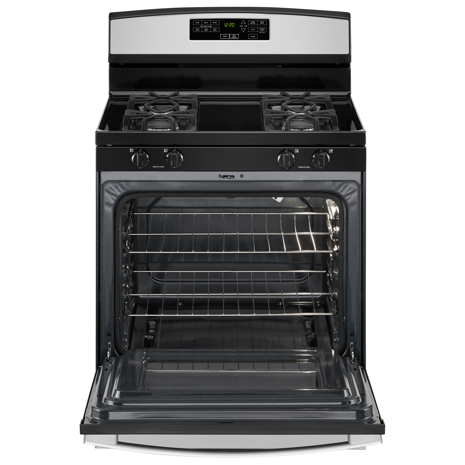 Amana 30" 5.0 Cu. Ft. Self-Clean Freestanding Gas Range - Stainless Steel