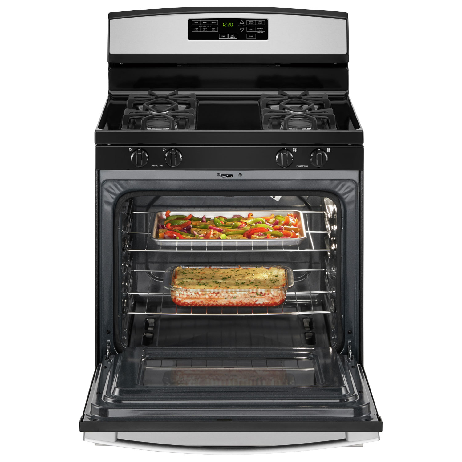 Amana 30" 5.0 Cu. Ft. Self-Clean Freestanding Gas Range - Stainless Steel