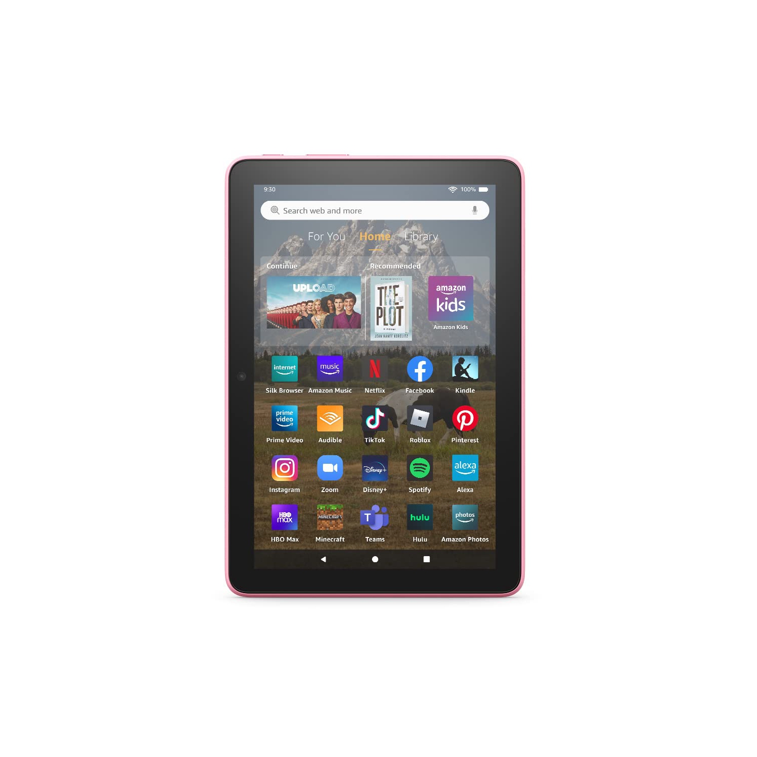 All-new Amazon Fire HD 8 tablet, 8” HD Display, 32 GB, 30% faster processor, designed for portable entertainment, (2022 release), Rose