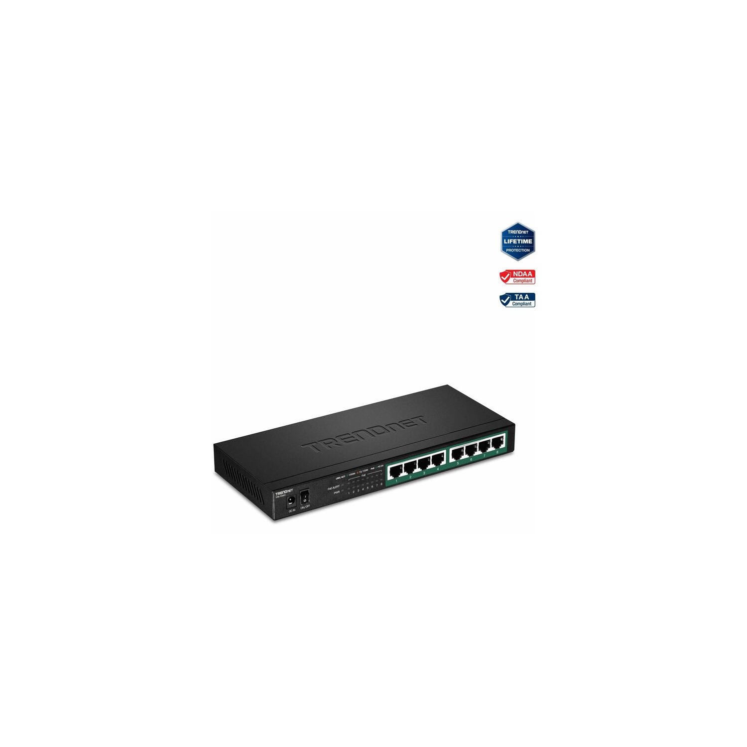 Commutateur Gigabit PoE+ à 8 ports TPE-TG83 de TRENDnet