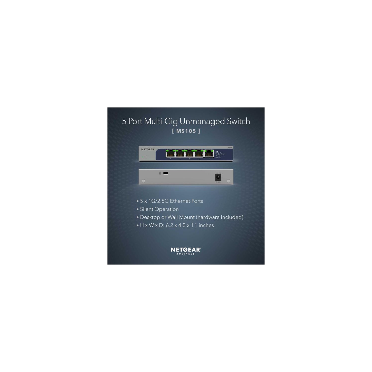 Netgear 5-Port 2.5G Ethernet Unmanaged Network Switch -