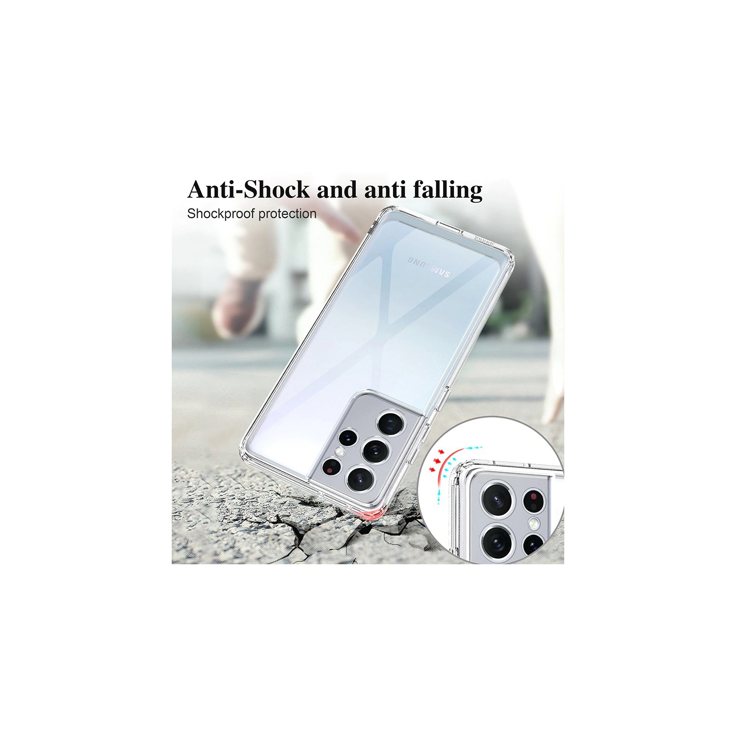 Étui souple ajusté de Samsung pour Galaxy S23 - Transparent