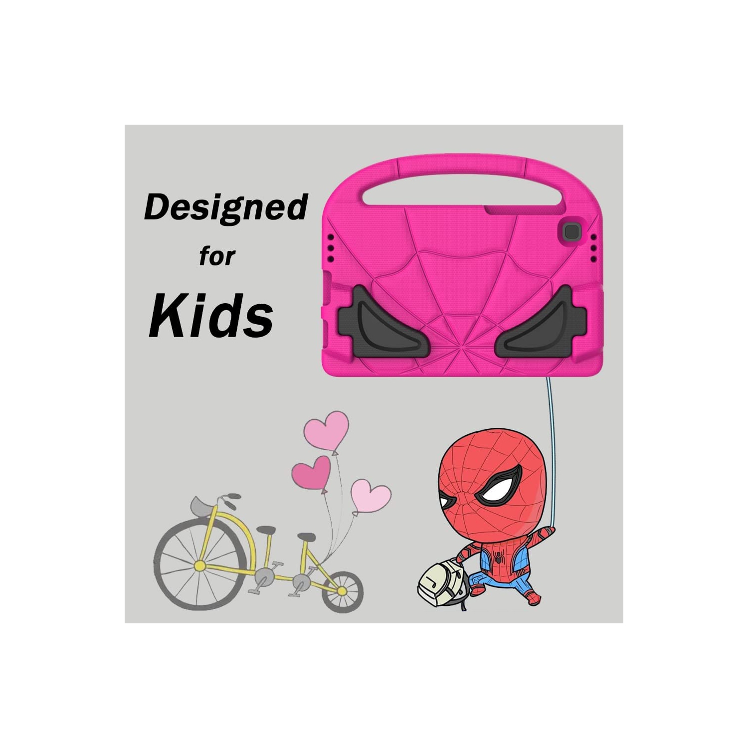 Kids Case for Samsung Galaxy Tab A7 Lite 8.7 Inch 2021, L Lightweight Shockproof Kid-Proof Cute Cover with Handle Kickstand for Galaxy Tab A7 Lite