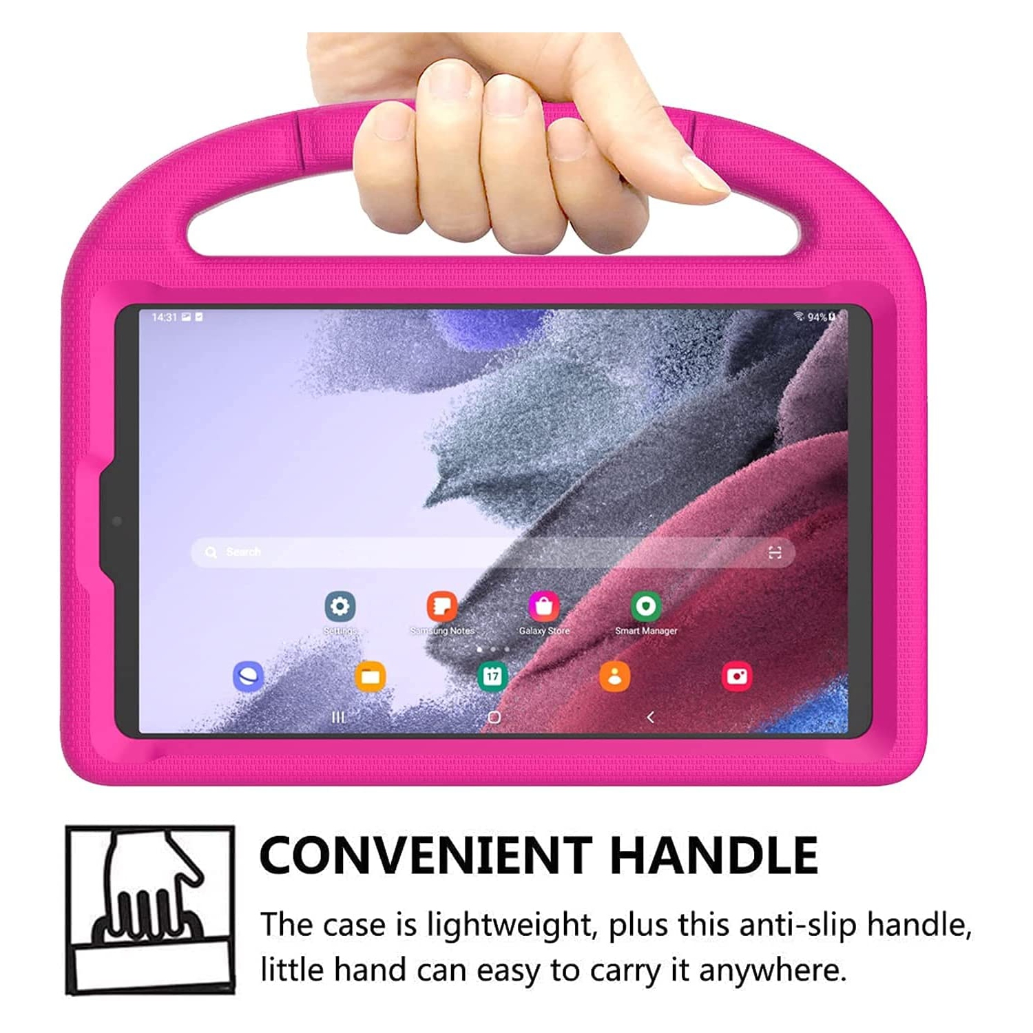 Kids Case for Samsung Galaxy Tab A7 Lite 8.7 Inch 2021, L Lightweight Shockproof Kid-Proof Cute Cover with Handle Kickstand for Galaxy Tab A7 Lite