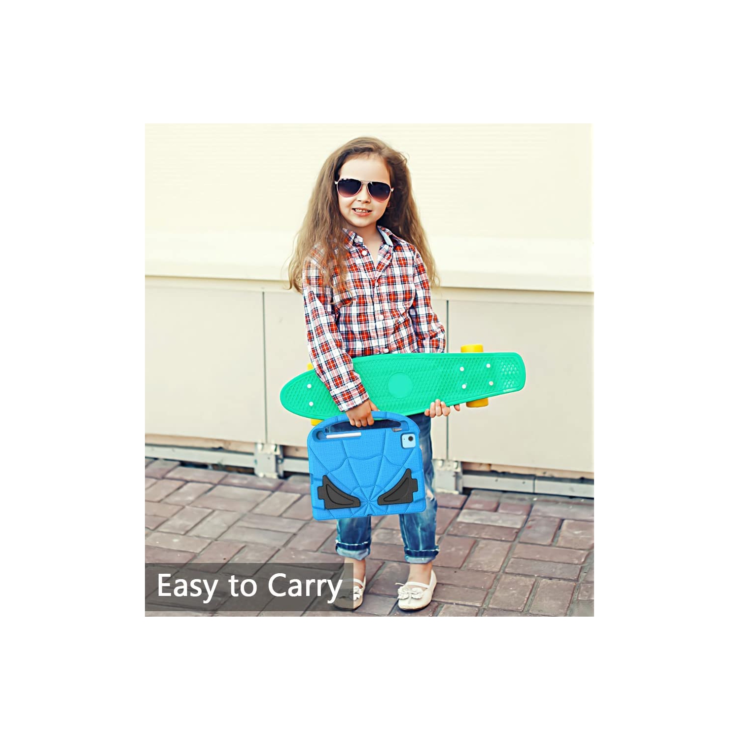 Kids Case for iPad 10th Generation 10.9 Inch 2022, L iPad Air 5th/4th Generation Case, iPad Pro 11 Inch Case Lightweight Shockproof with Handle Stand