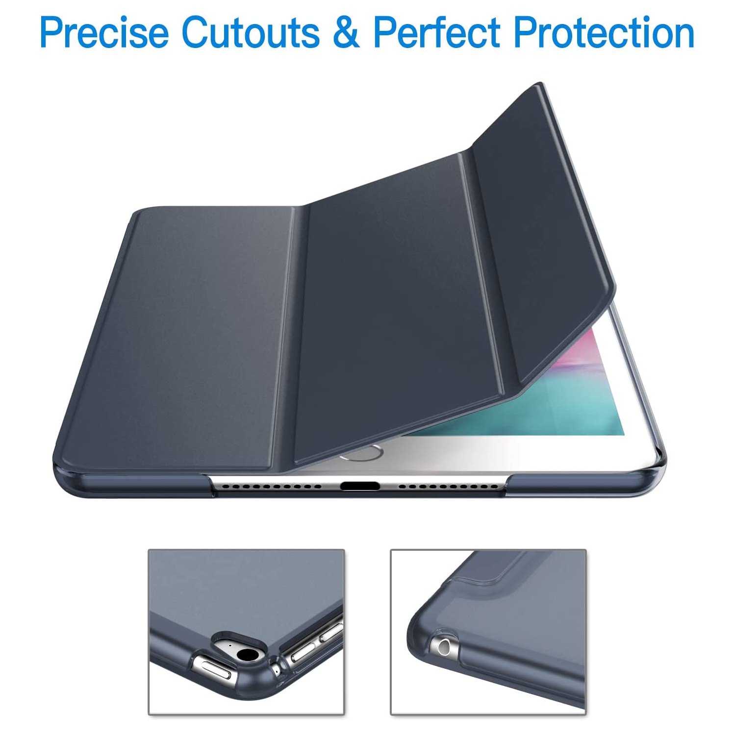 J Case for iPad Mini 4, Smart Cover with Auto Sleep/Wake