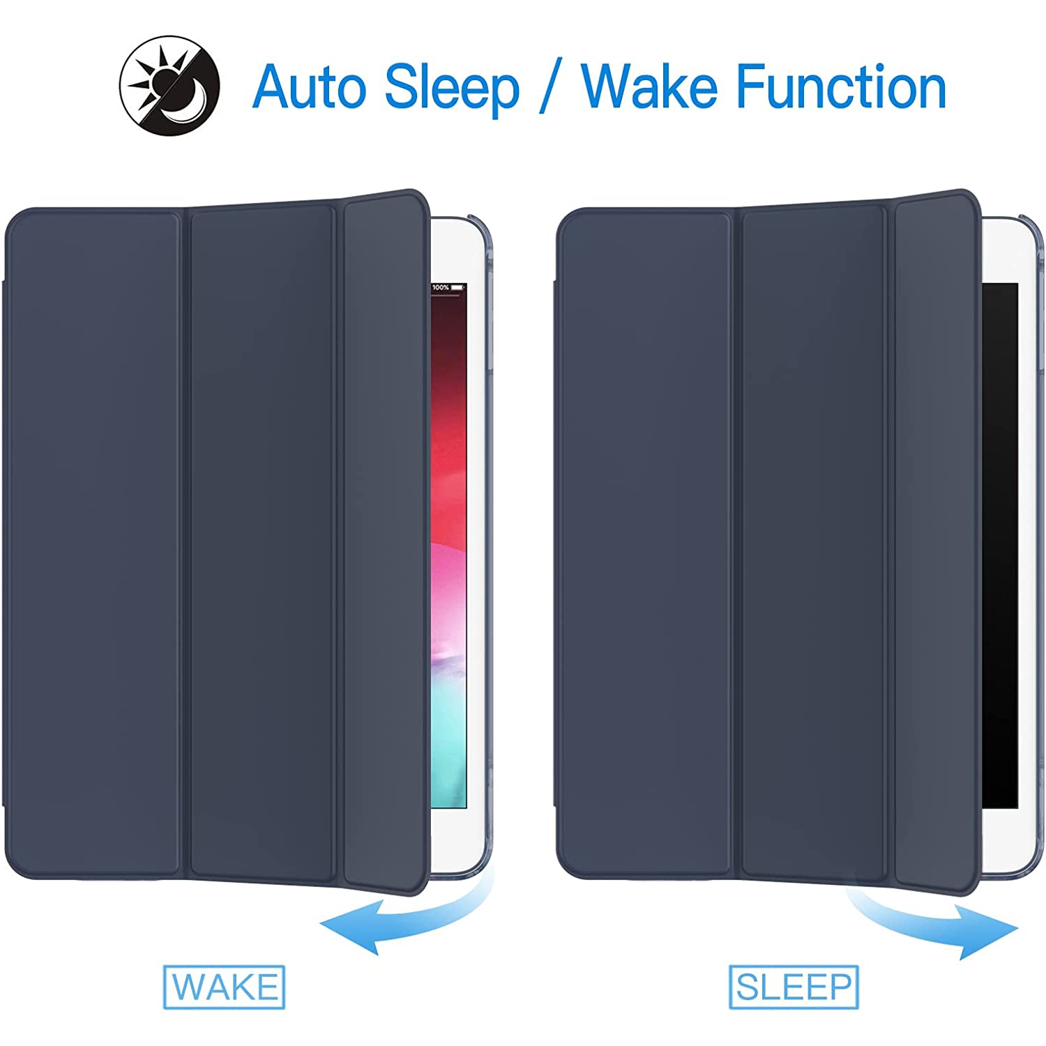 J Case for iPad Mini 4, Smart Cover with Auto Sleep/Wake